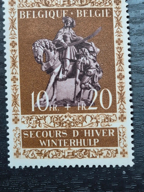 Belgique 1943 - série complète Secours d'hiver (Saint-Martin) obp 613/614 - qualité luxe (MNH) 5