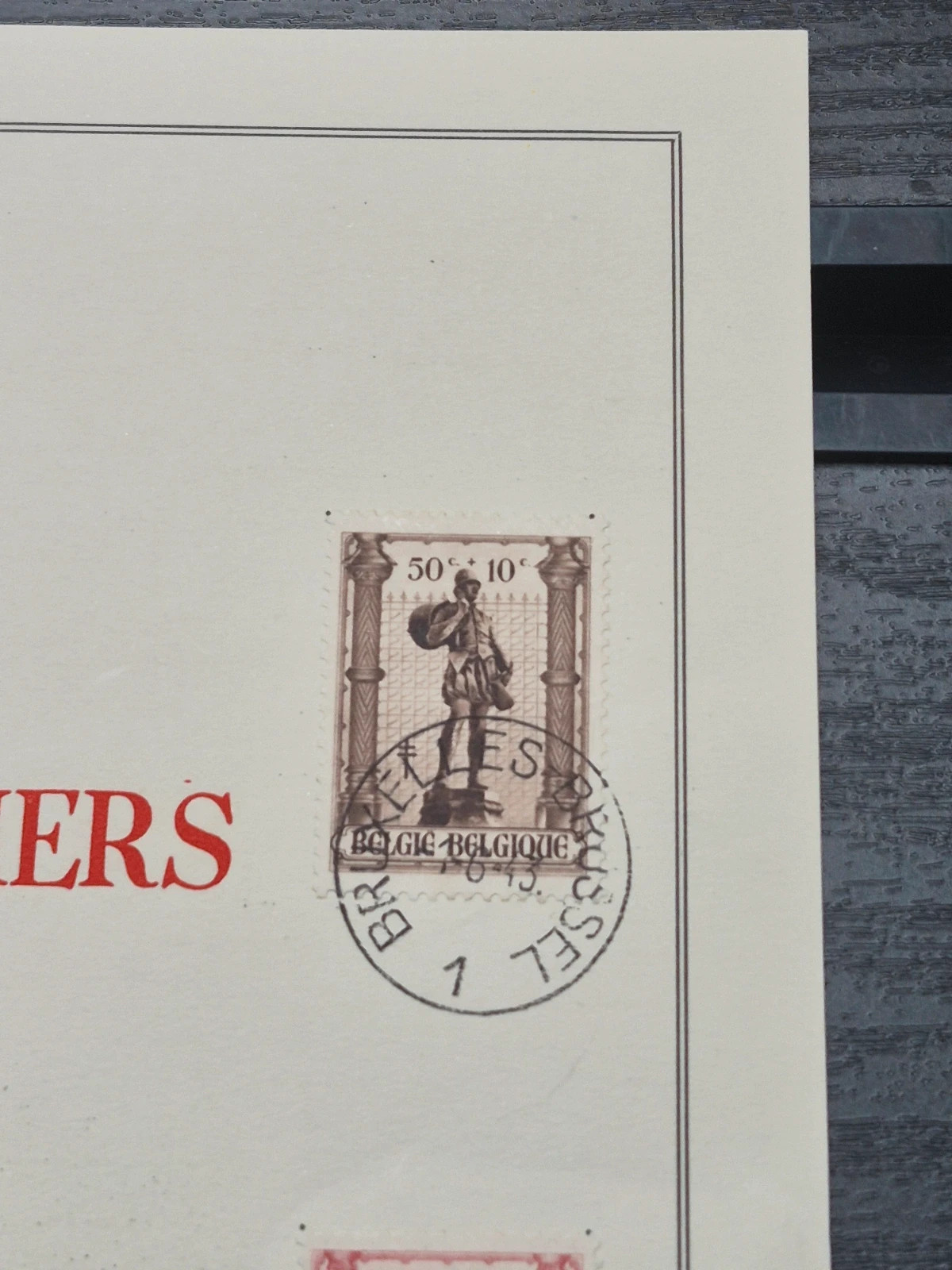 Feuillet Timbres Belgique 1943 - Anciens Métiers - Oblitéré 1er Jour 4