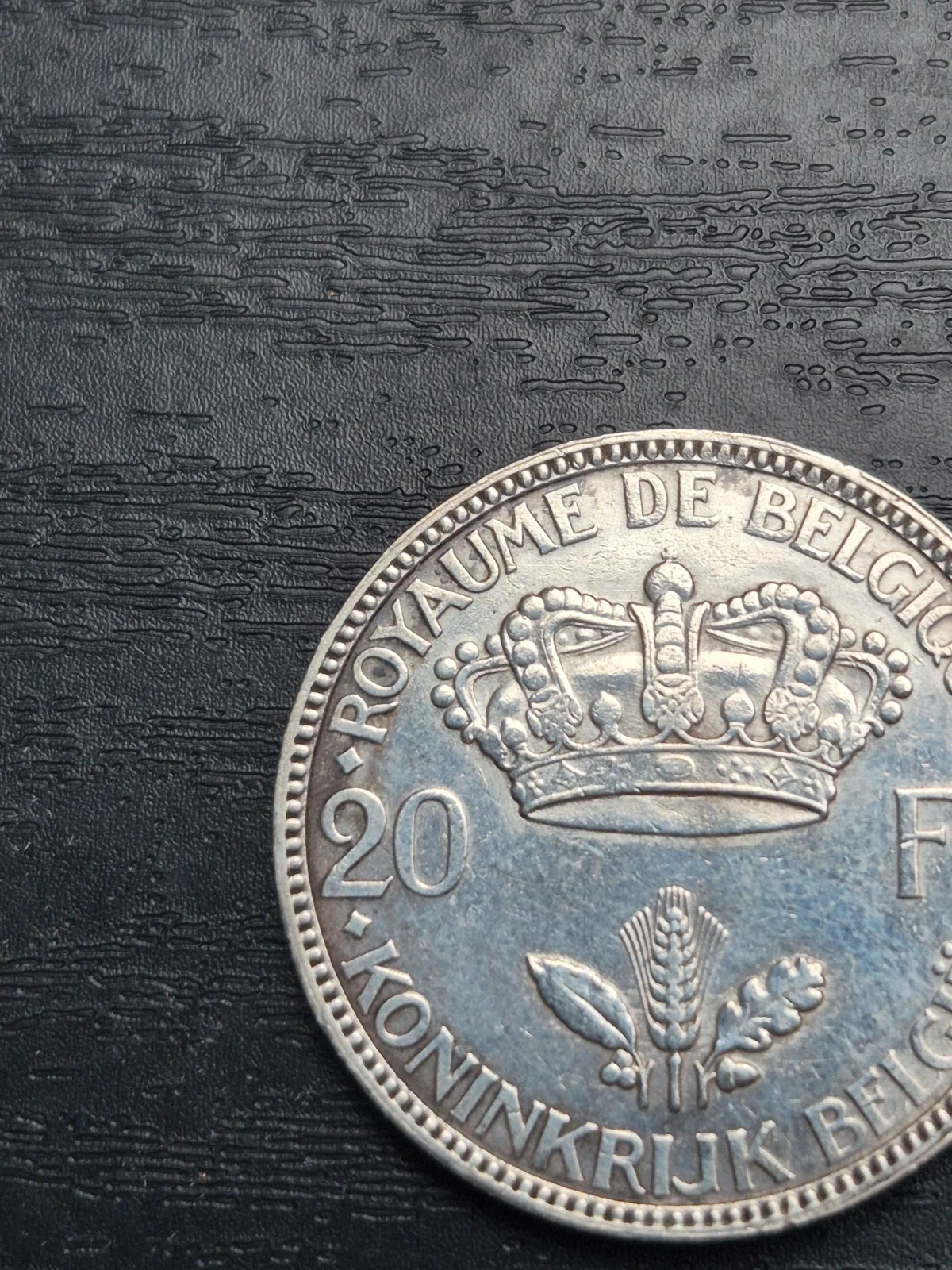 Pièce 20 Francs Argent Belgique 1935 - Léopold III - TTB 4