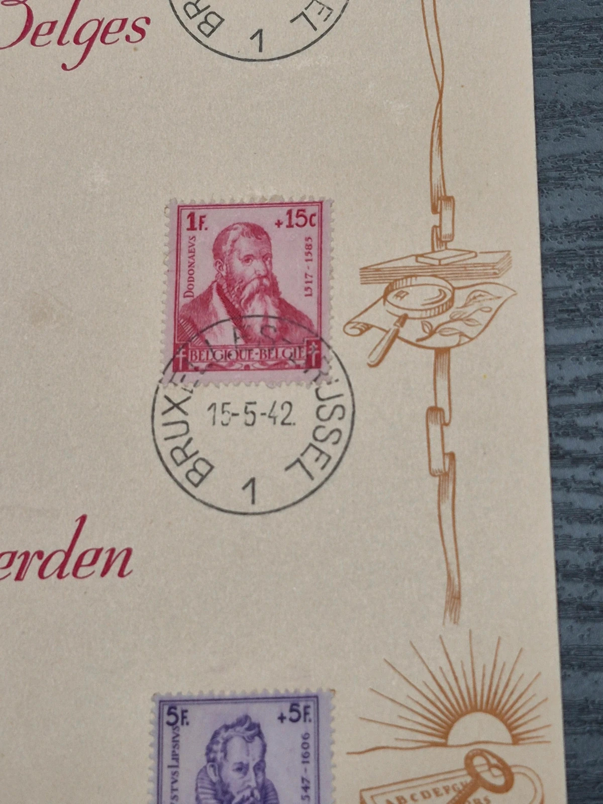 Feuillet Philatélique 1940 - Chapelle Musicale Reine Elisabeth - Numéroté 5