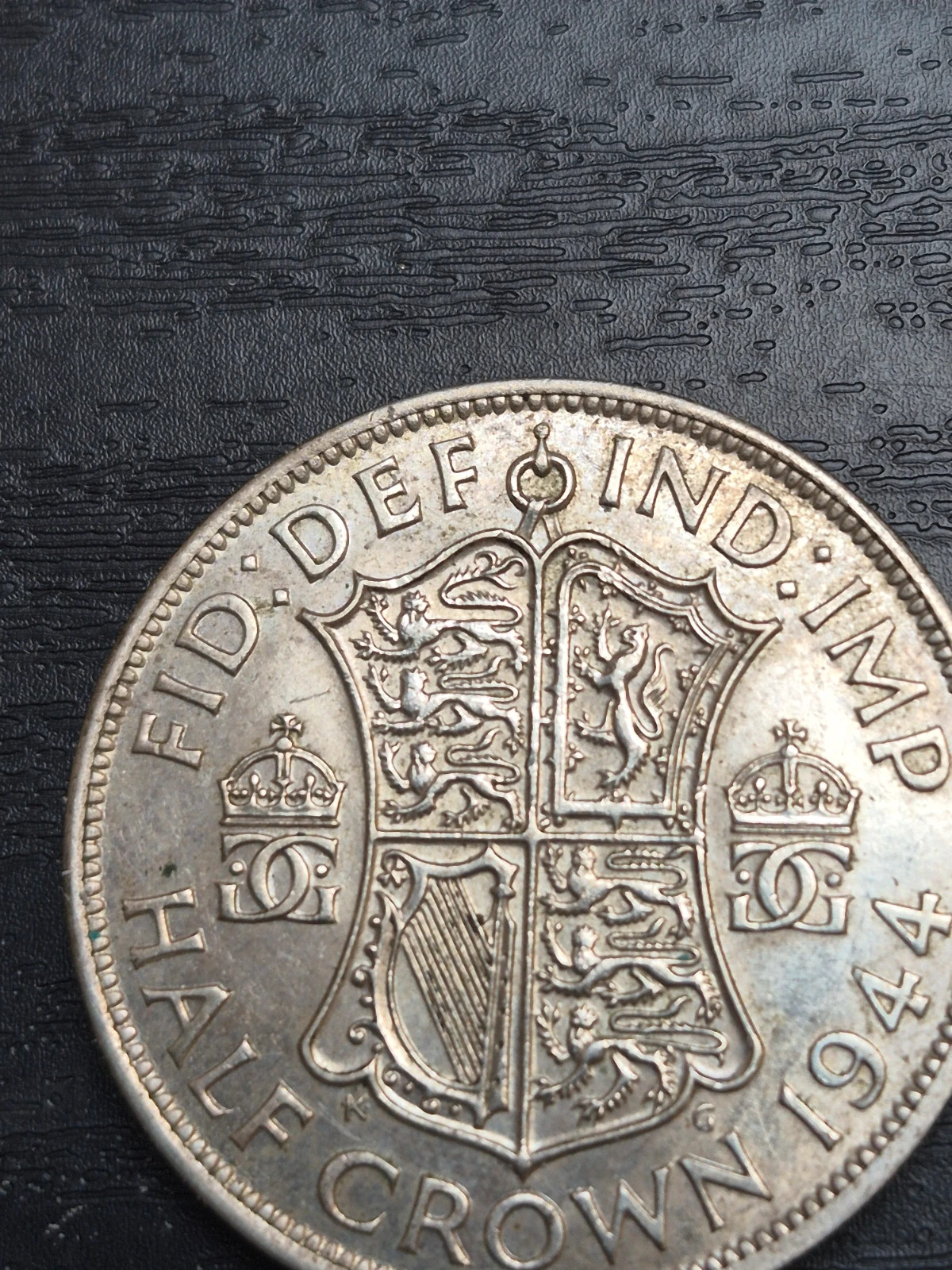 Pièce Argent 1/2 Couronne (Half Crown) 1944 - George VI - TTB 4