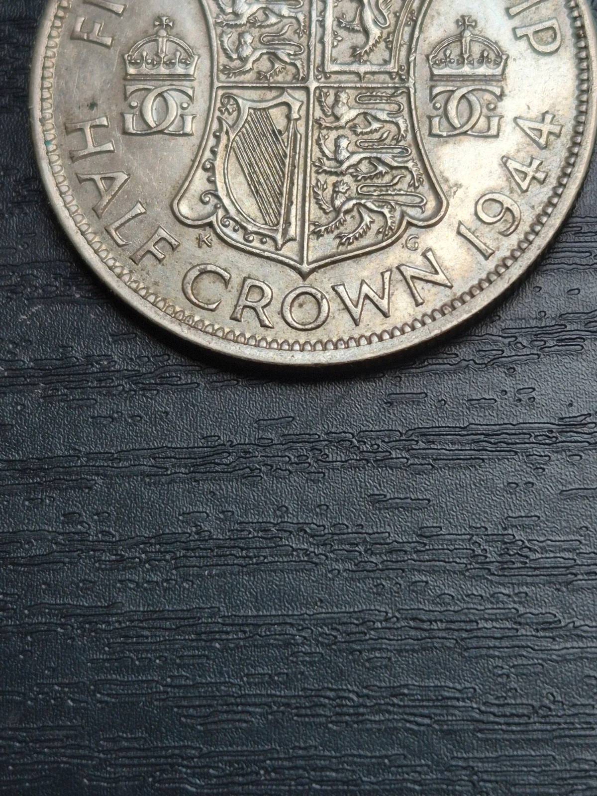 Pièce Argent 1/2 Couronne (Half Crown) 1944 - George VI - TTB 2