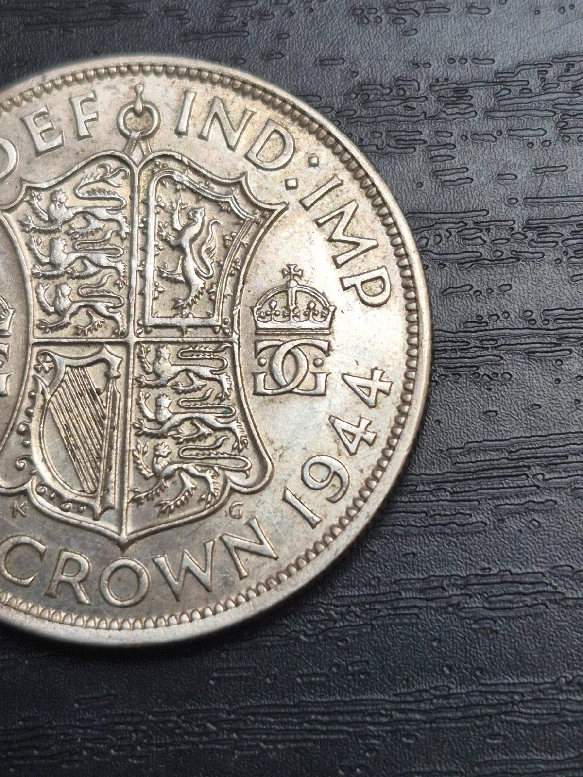 Pièce Argent 1/2 Couronne (Half Crown) 1944 - George VI - TTB 5