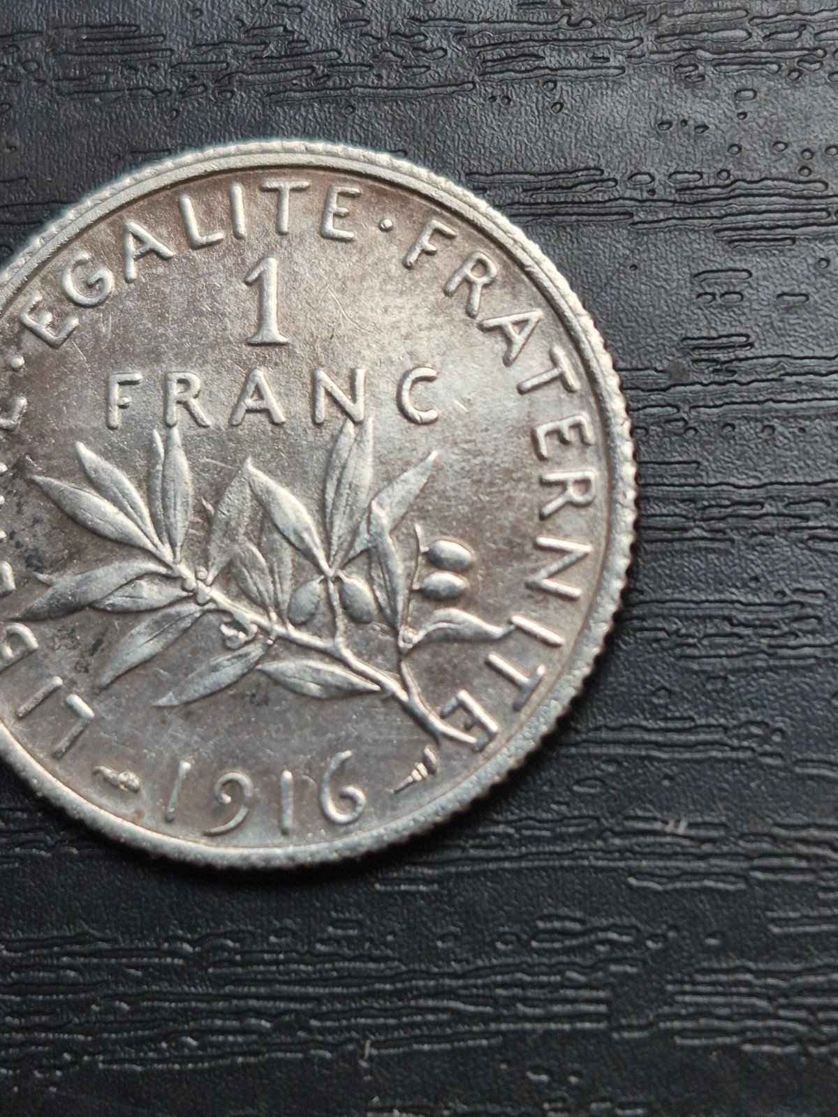 Pièce 1 Franc Argent Semeuse 1916 - État TTB 5
