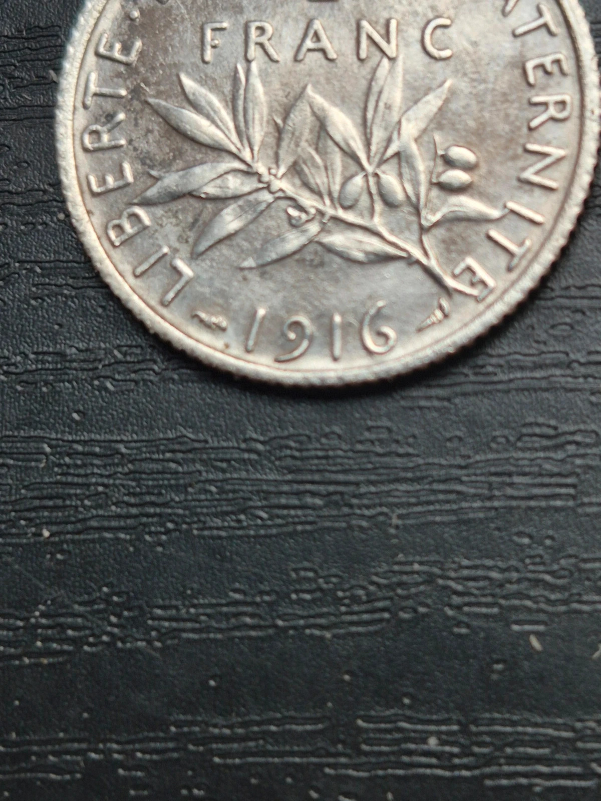 Pièce 1 Franc Argent Semeuse 1916 - État TTB 2