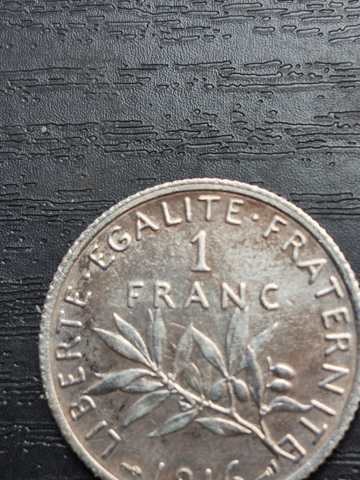 Pièce 1 Franc Argent Semeuse 1916 - État TTB 4