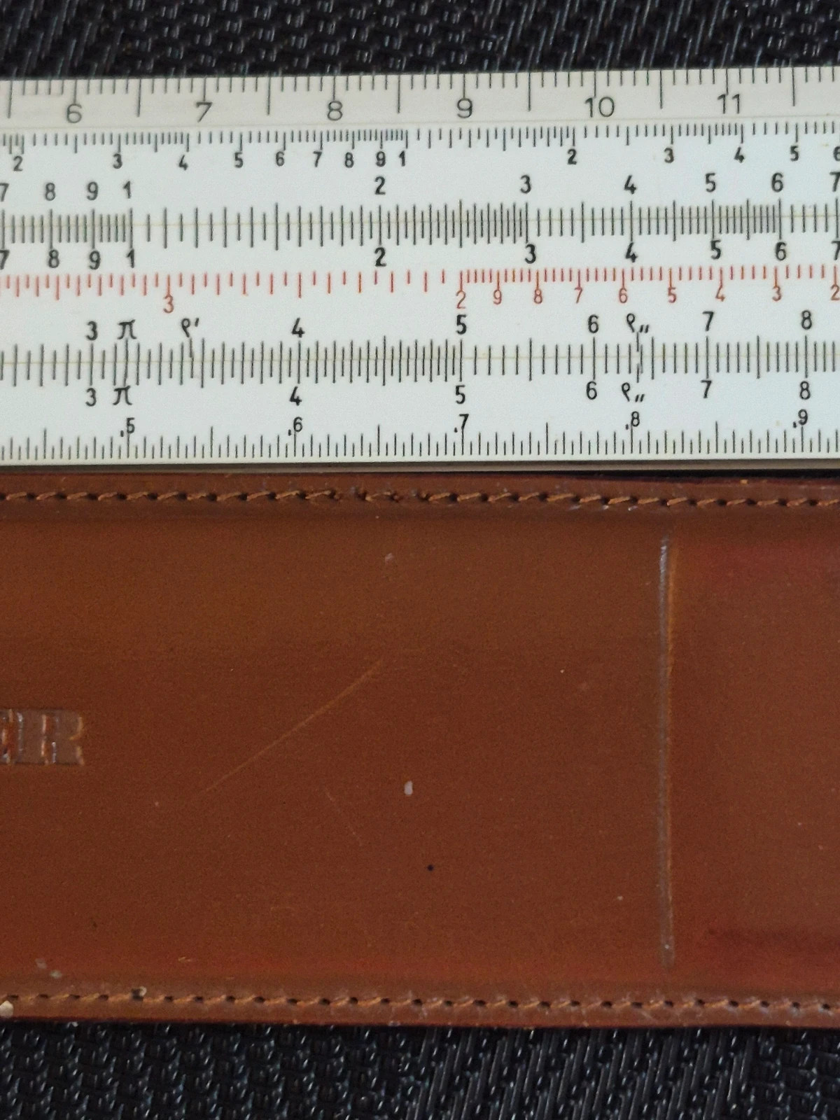 Règle à calculer vintage Nestler Rietz Nr. 0121 - Avec étui cuir 4
