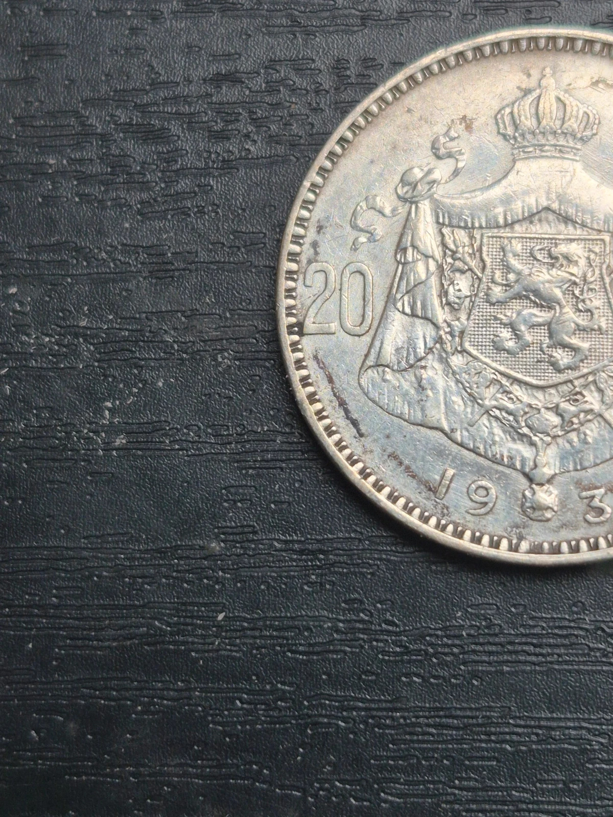 Pièce 20 Francs Belgique 1934 Argent - Albert Ier (Version Néerlandaise) 2