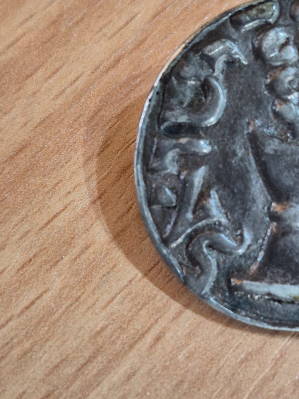 Broche vintage "Arbre de Vie" - Style monnaie antique / Shekel 3
