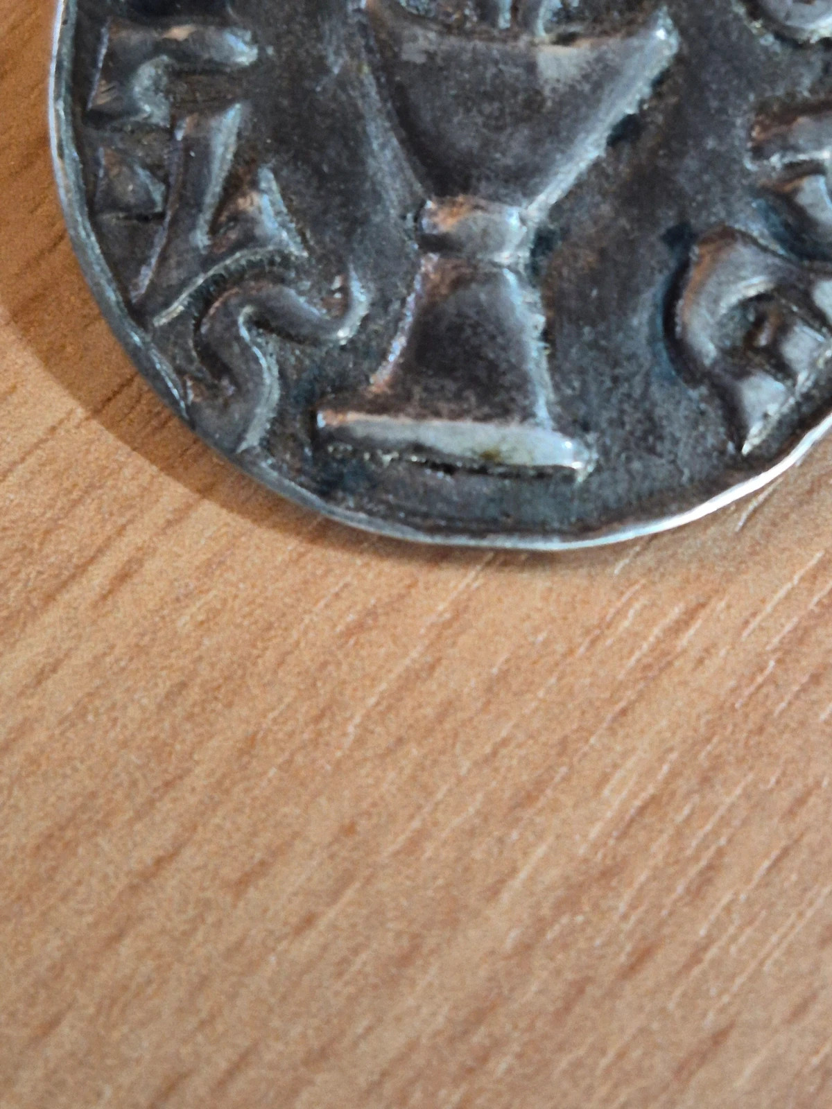 Broche vintage "Arbre de Vie" - Style monnaie antique / Shekel 4