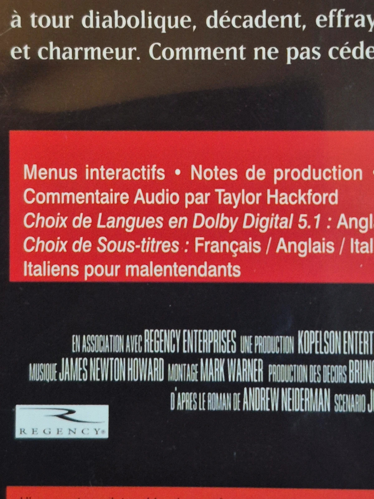DVD L’Associé du Diable - Al Pacino & Keanu Reeves 3