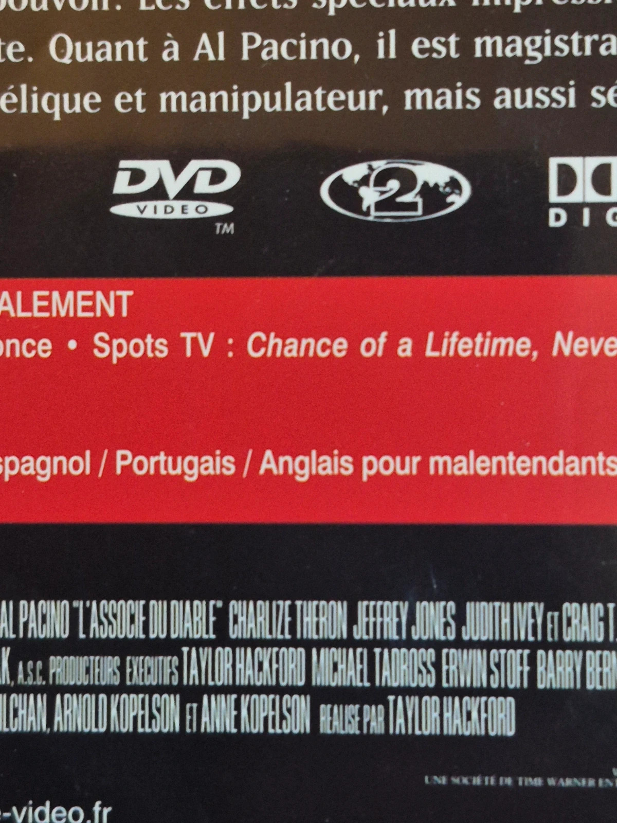 DVD L’Associé du Diable - Al Pacino & Keanu Reeves 5