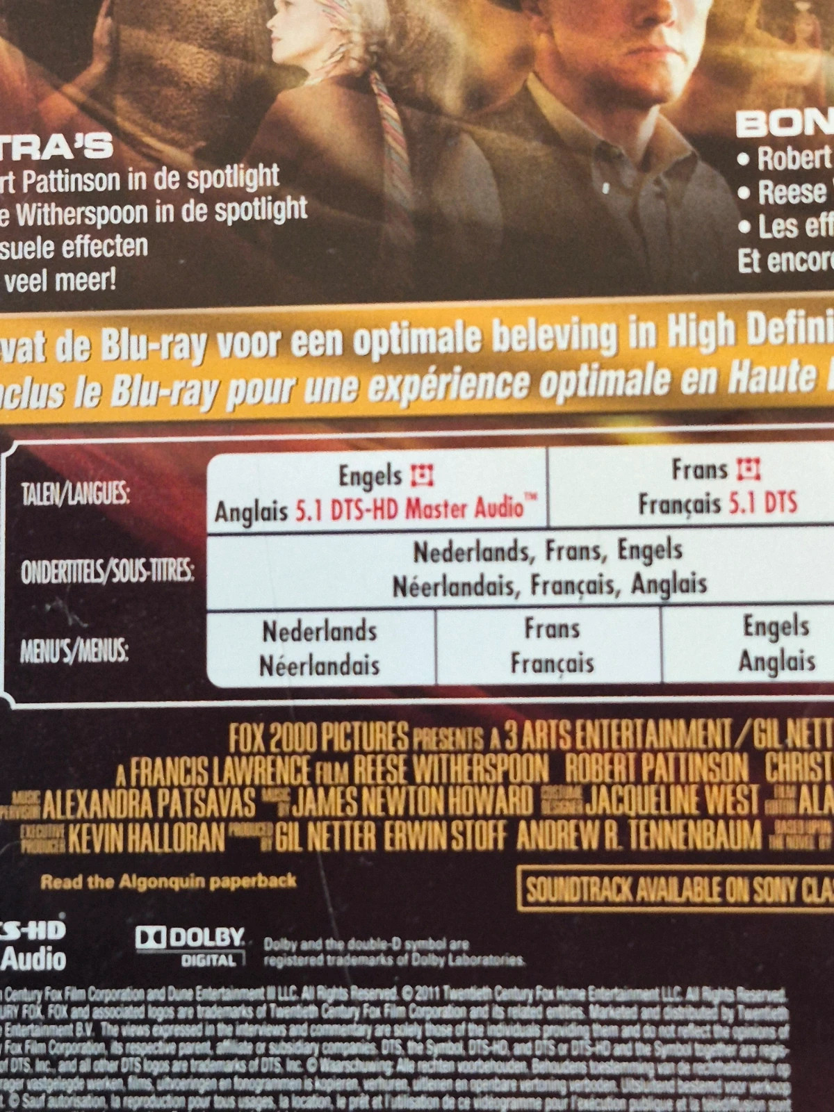 Blu-ray "De l'eau pour les éléphants" 3