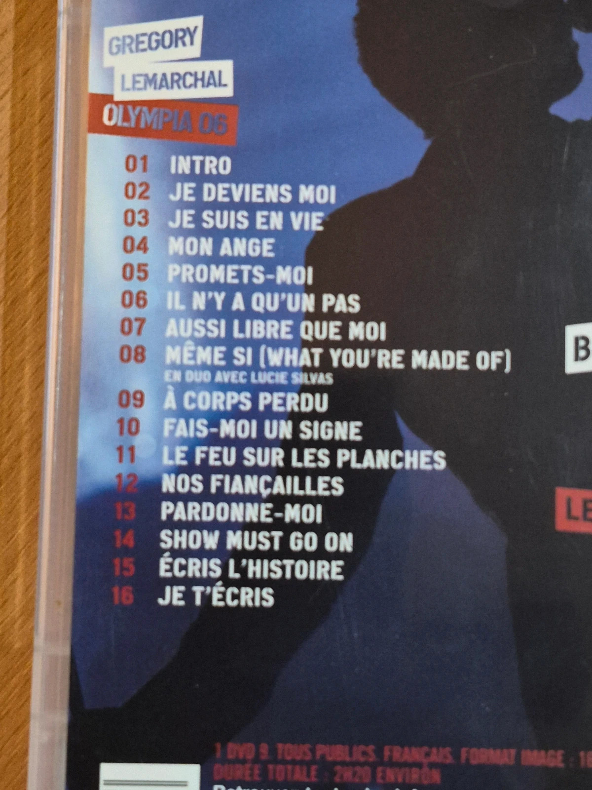 DVD Grégory Lemarchal - Olympia 06 (Concert Live) 3