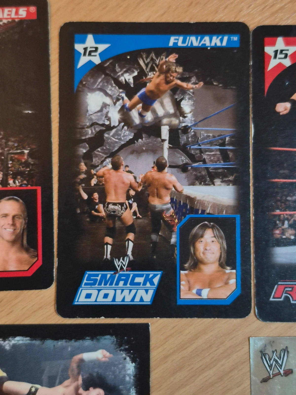 Lot Cartes & Autocollants Catch WWE Vintage (2004-2009) - Shawn Michaels, Great Khali – Topps 3