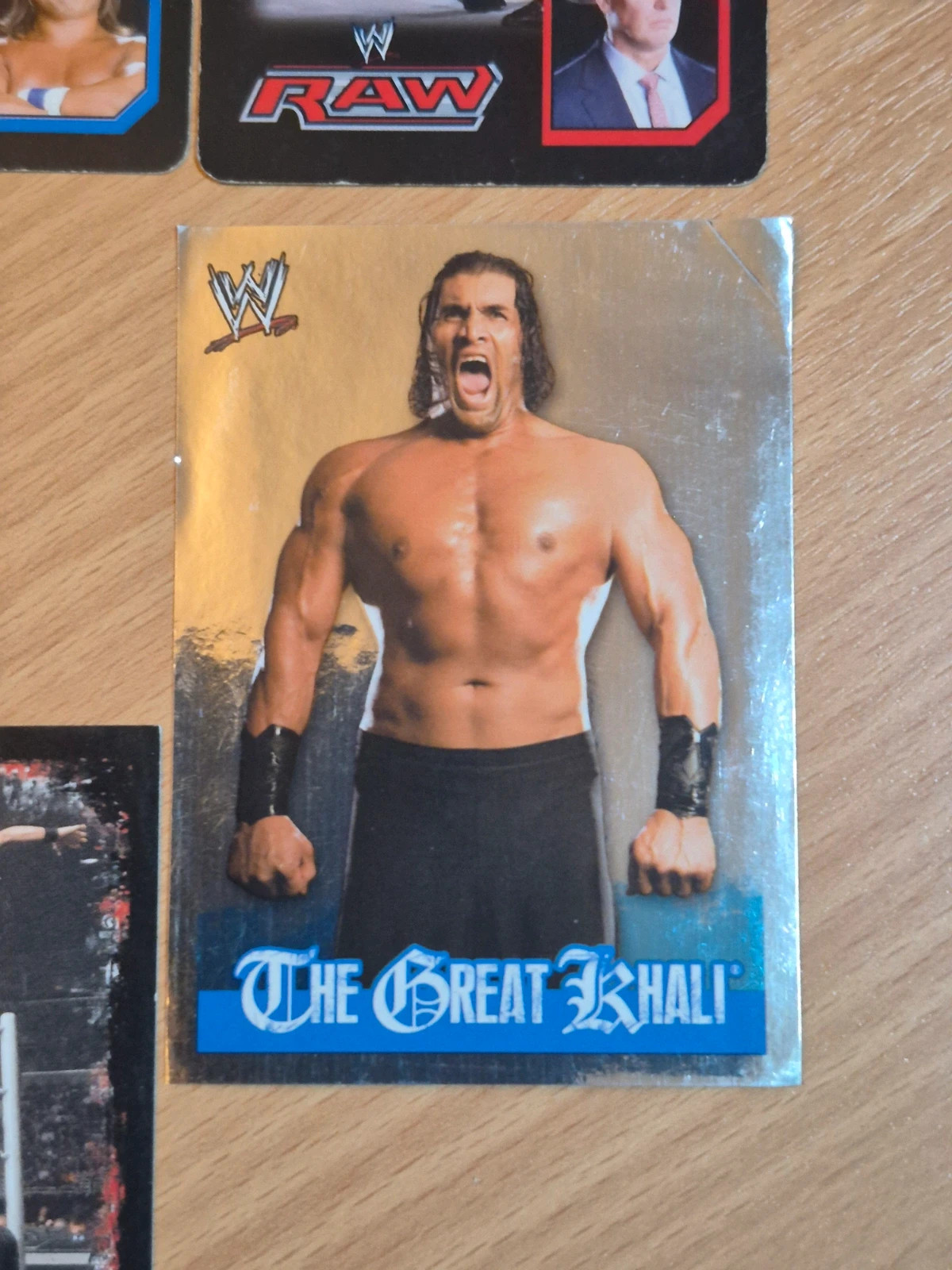Lot Cartes & Autocollants Catch WWE Vintage (2004-2009) - Shawn Michaels, Great Khali – Topps 5