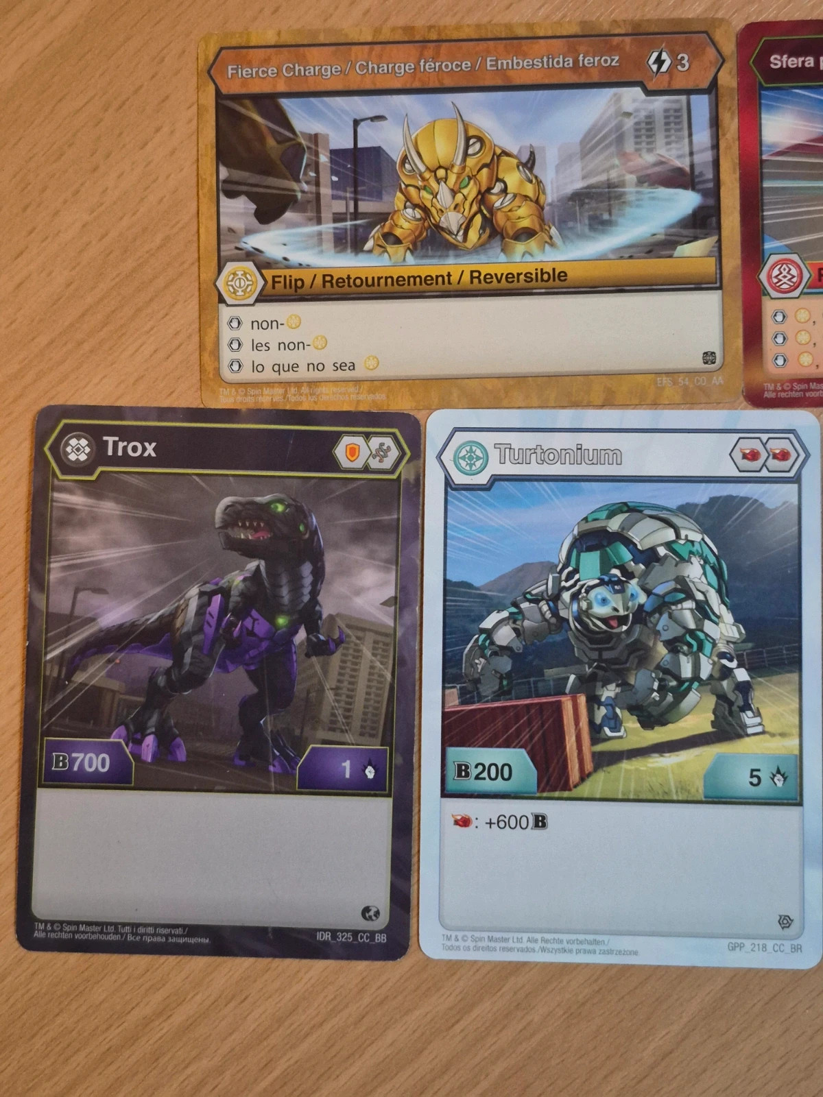 Lot de 6 Cartes Bakugan Battle Planet - Très bon état - Pyrus / Haos / Aquos / Darkus – Bakugan 2