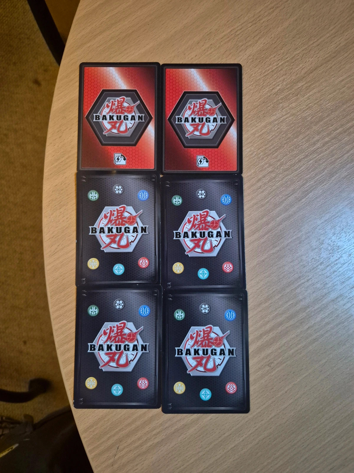 Lot de 6 Cartes Bakugan Battle Planet - Très bon état - Pyrus / Haos / Aquos / Darkus – Bakugan 4