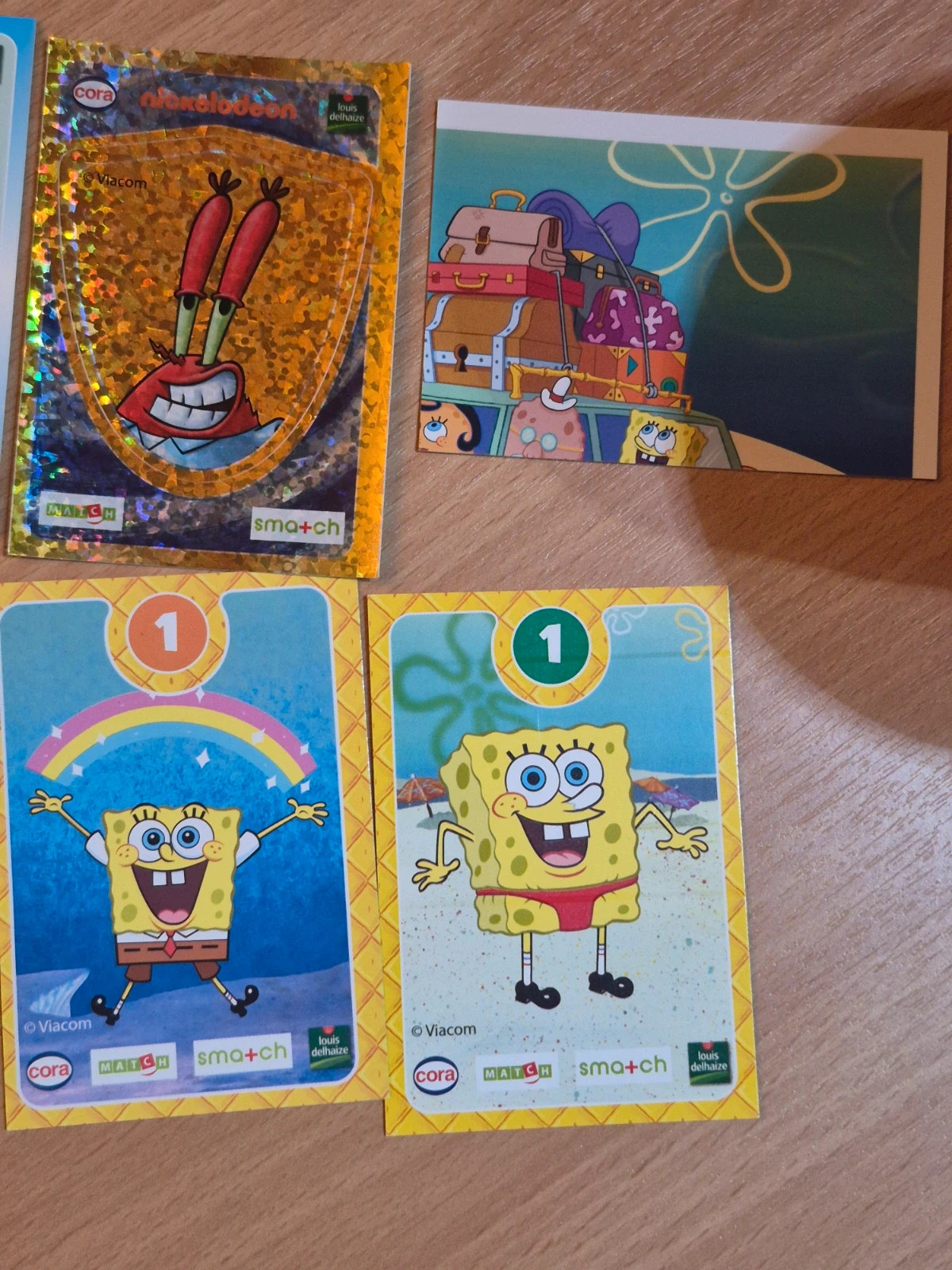 Lot 15 Cartes et Autocollants Bob l'éponge - Collection Cora / Match 2014 – SpongeBob SquarePants 4