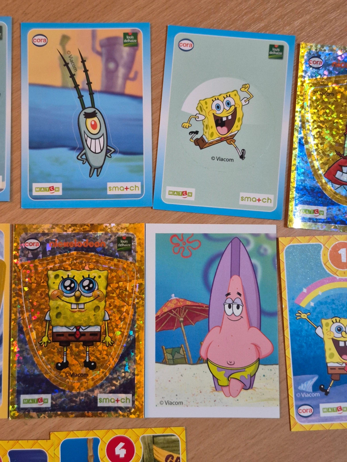 Lot 15 Cartes et Autocollants Bob l'éponge - Collection Cora / Match 2014 – SpongeBob SquarePants 3