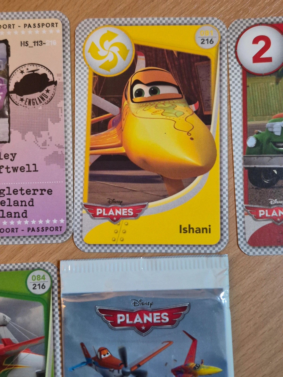 Lot Cartes Disney Planes & Cars + 1 Booster Neuf Scellé (Cora/Match) 2013 – Disney 4