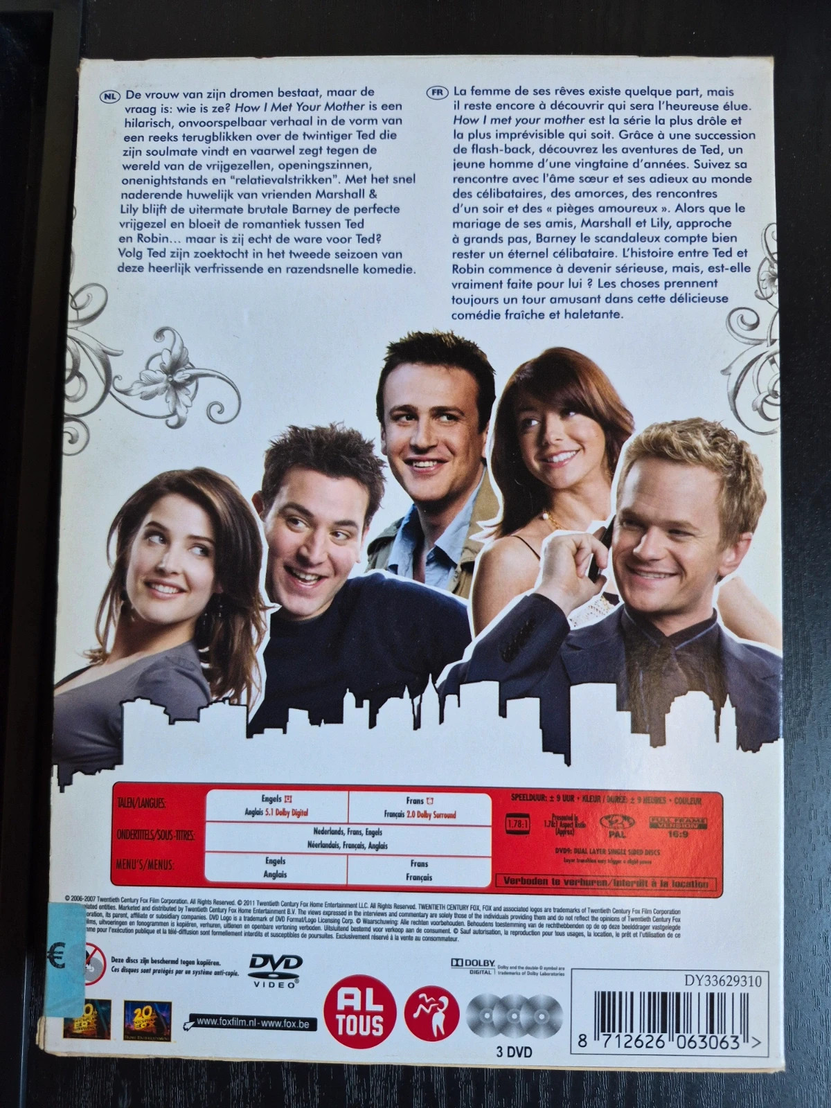coffret DVD de la saison 2 de la série culte "How I Met Your Mother" (Comment je l'ai rencontrée). 2