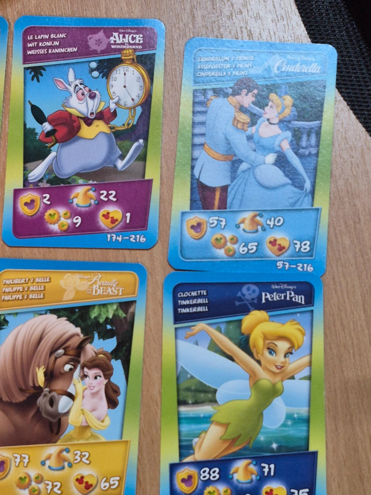 Lot 19 cartes Disney Learn English - Match / Cora - Sans doubles 2010 – Disney 4
