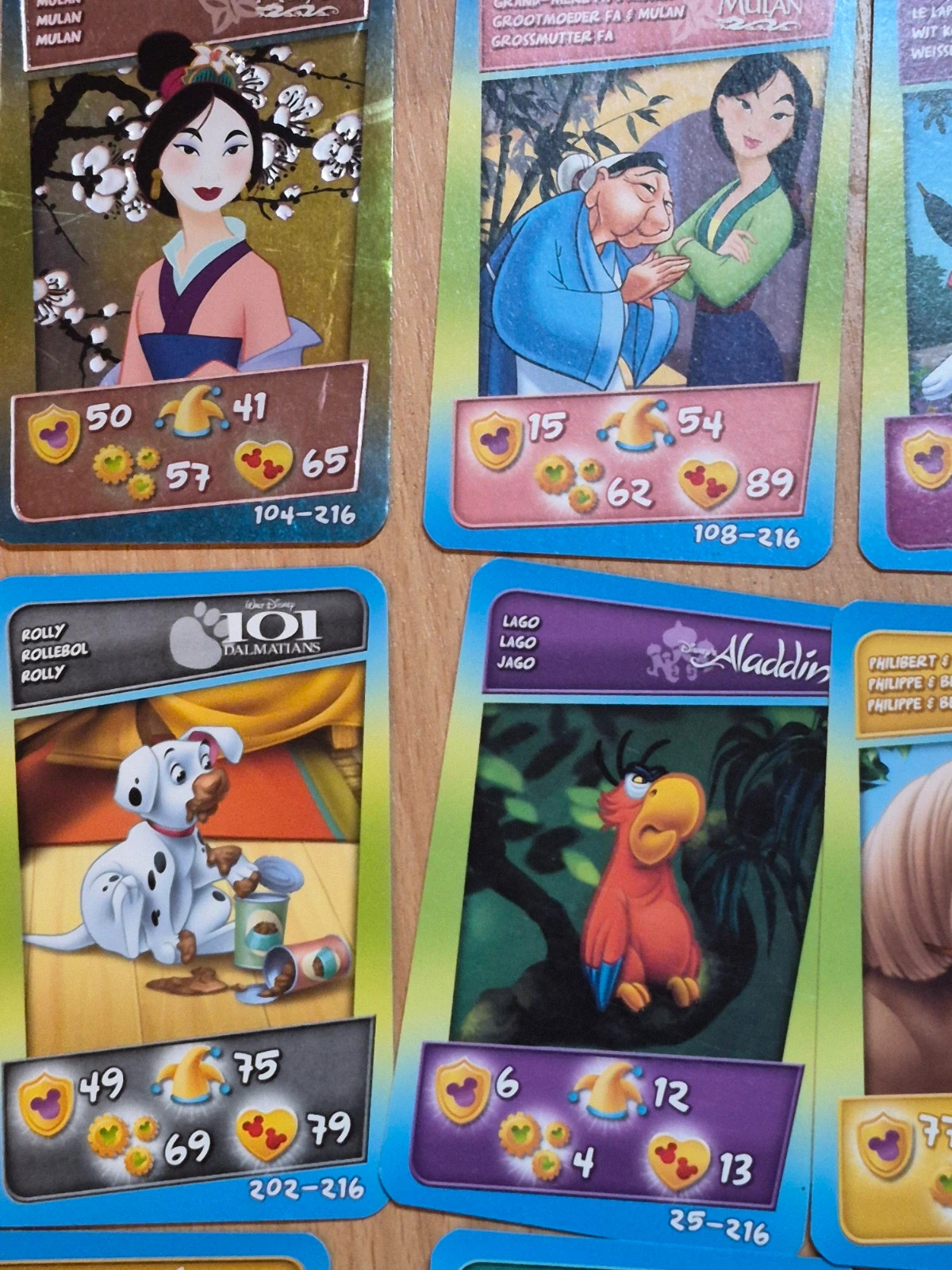 Lot 19 cartes Disney Learn English - Match / Cora - Sans doubles 2010 – Disney 3