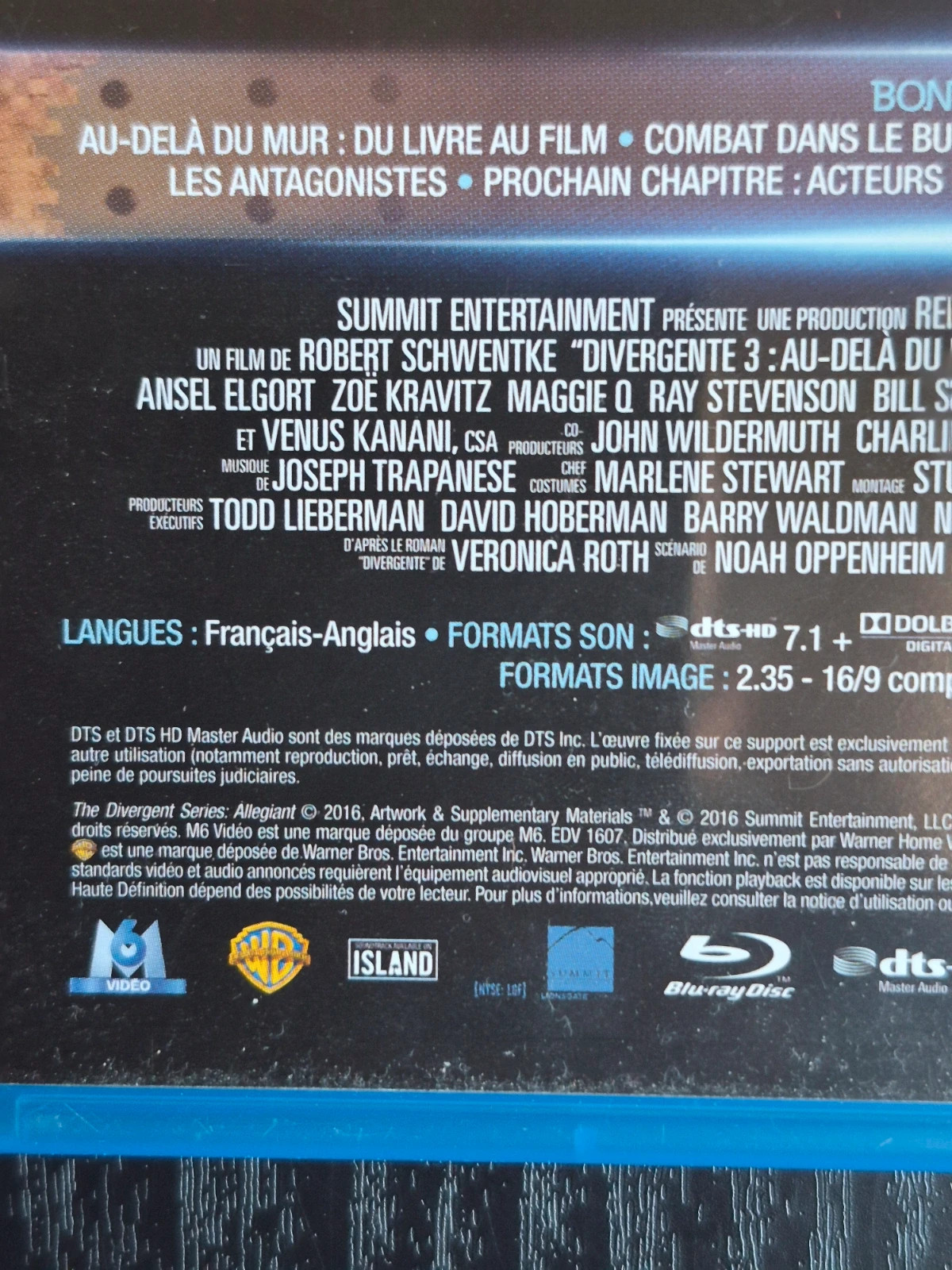 Blu-ray Divergente 3 : Au-delà du mur 3