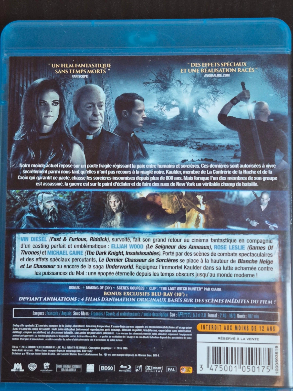 Blu-ray - Le Dernier Chasseur de Sorcières (Vin Diesel) 2