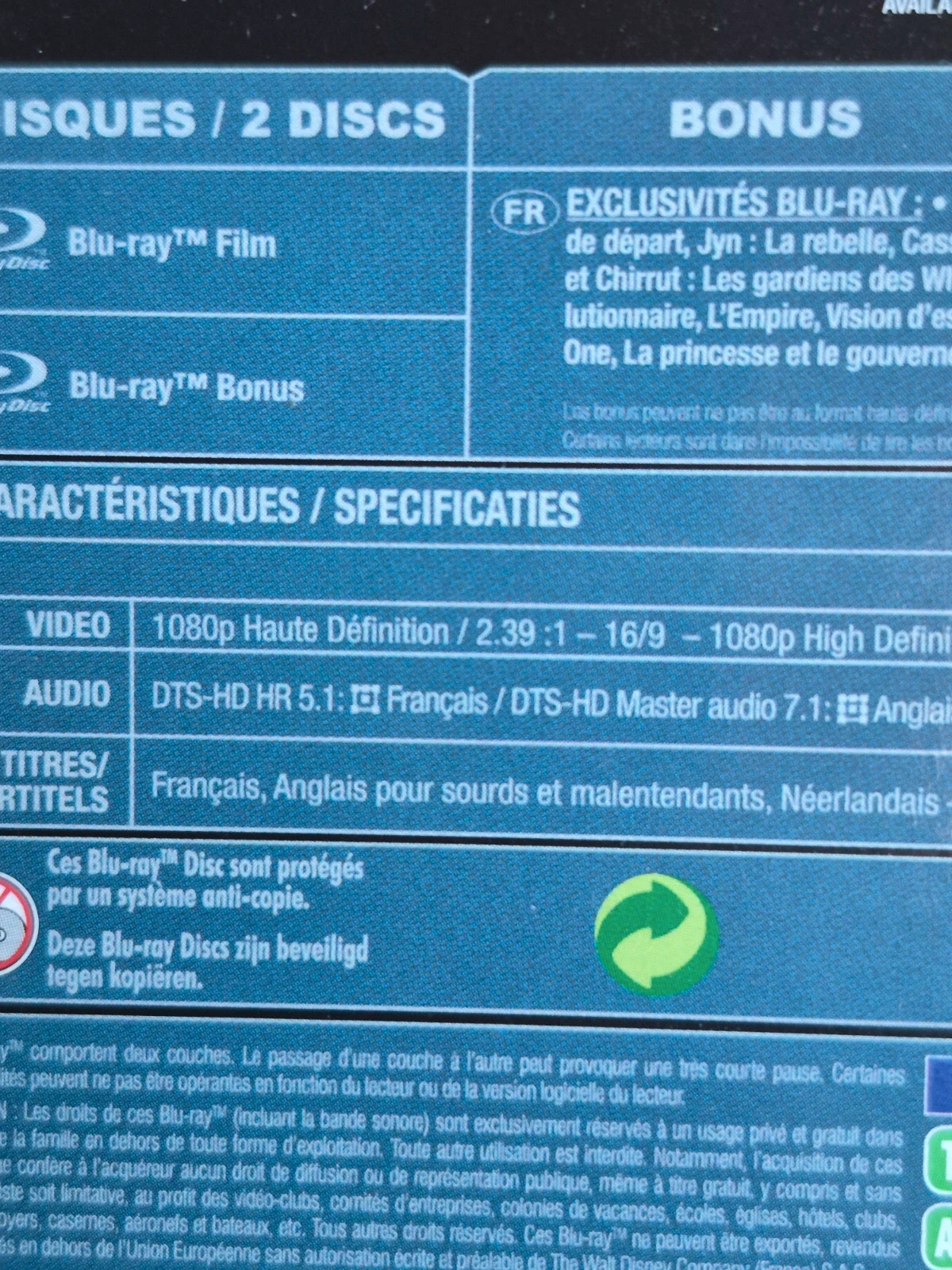 Blu-ray Rogue One : A Star Wars Story - Édition avec Fourreau 3