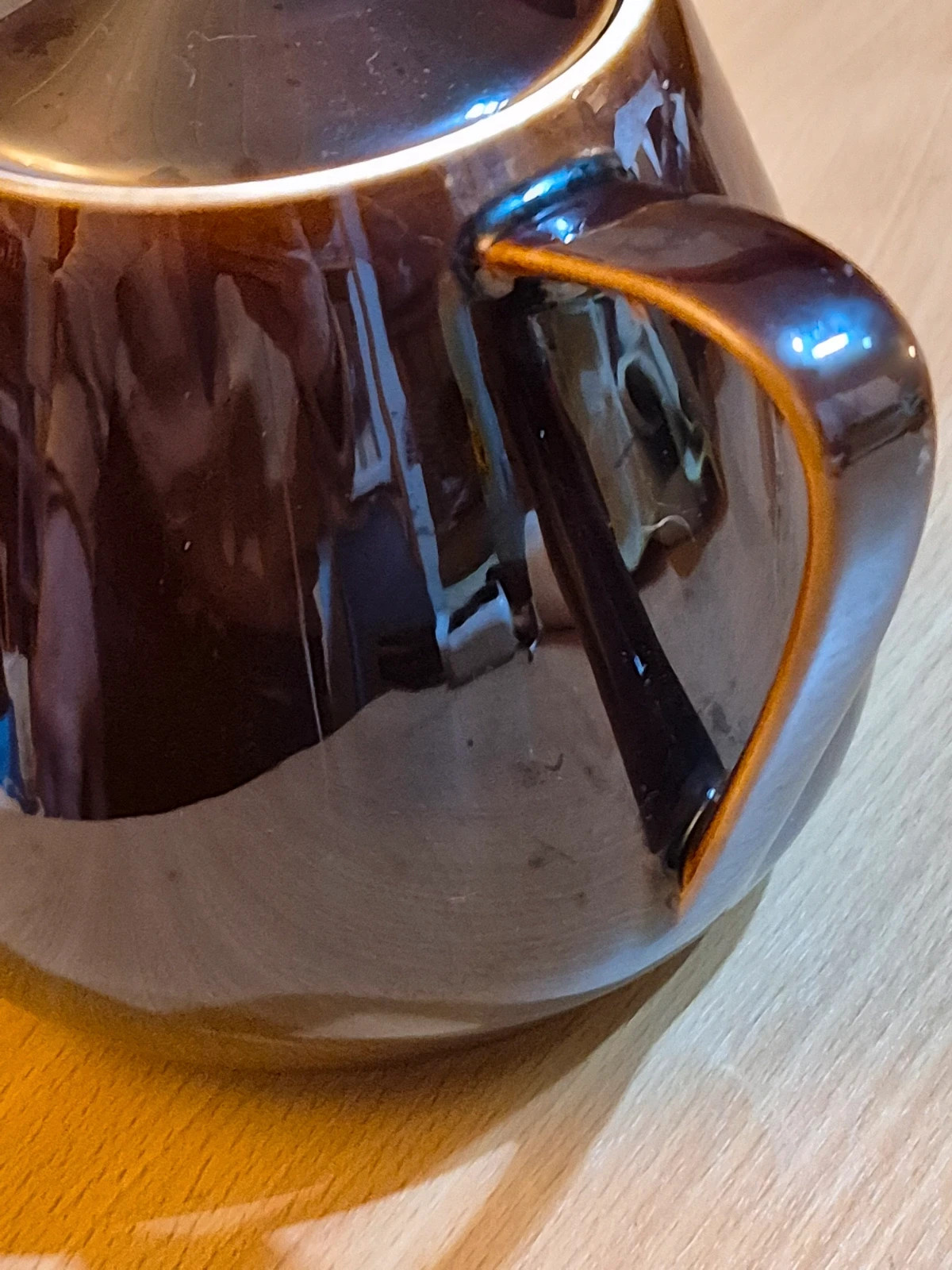 Théière Vintage Villeroy & Boch Luxembourg - Céramique Marron Glacé années 60/70 – Villeroy & Boch 3
