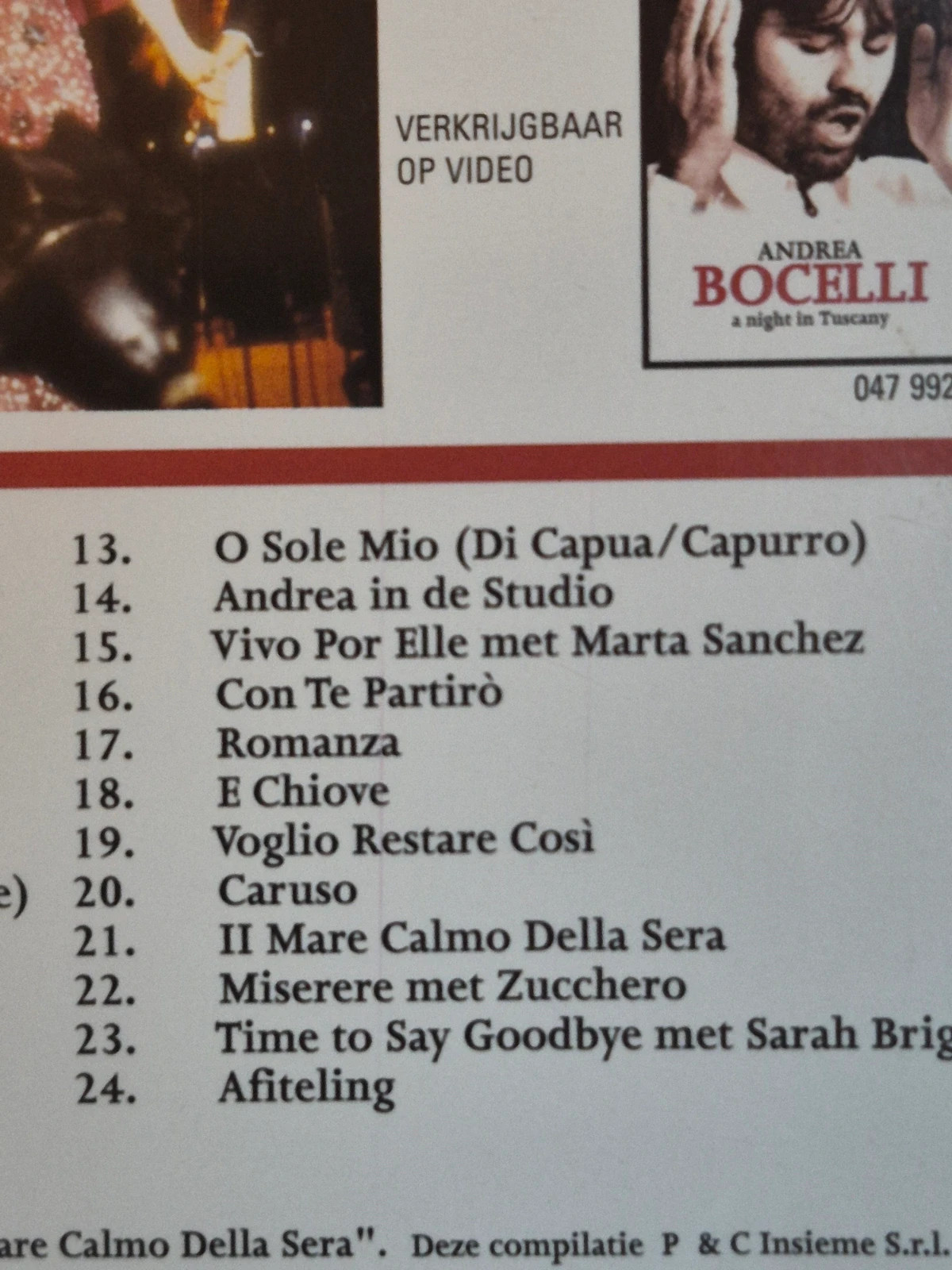 DVD Andrea Bocelli - A Night in Tuscany 5