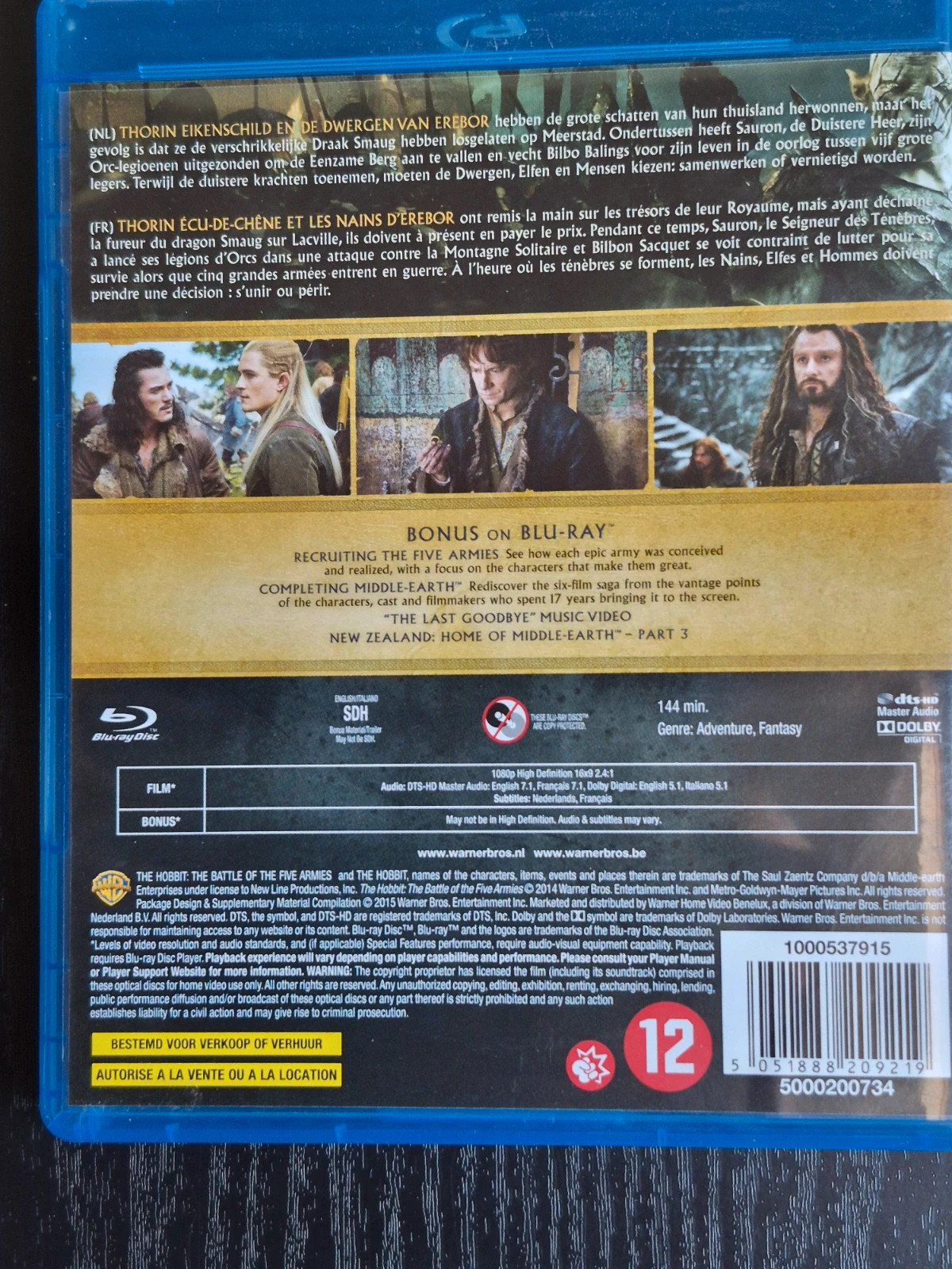 Blu-ray Le Hobbit : La Bataille des Cinq Armées (2 Disques) 2