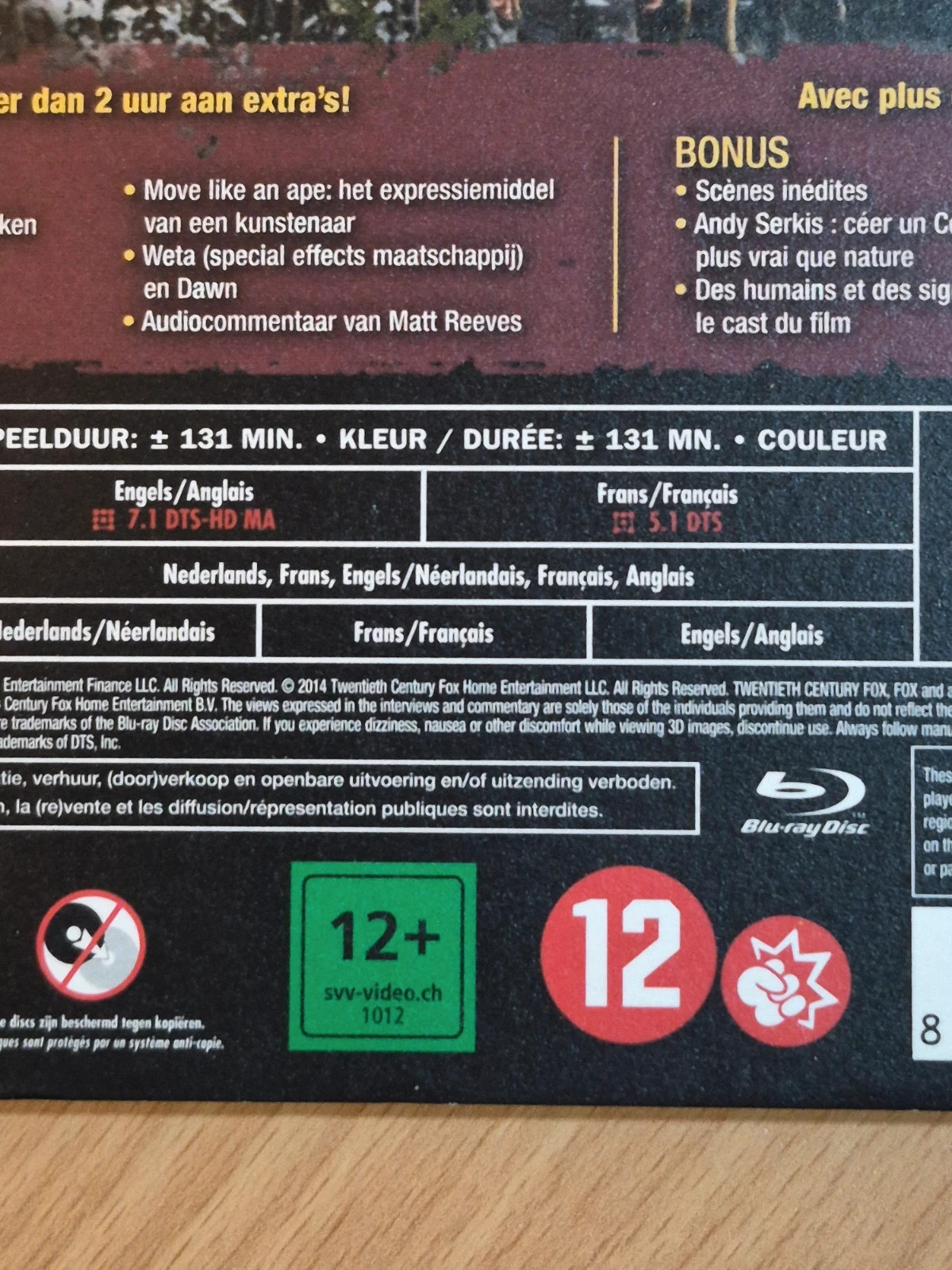 La Planète des Singes : L’Affrontement - Blu-ray 3D + 2D + Fourreau 4