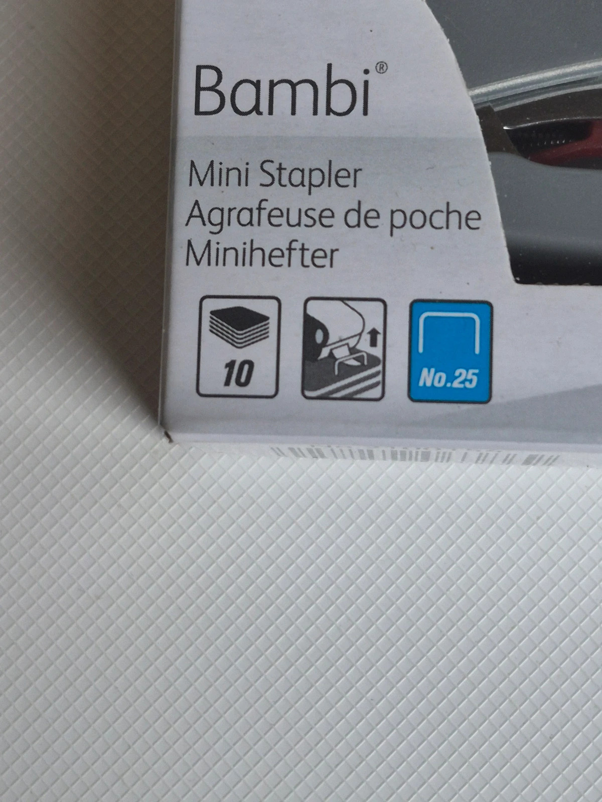 Mini agrafeuse Rexel Bambi + Agrafes – Rexel 2