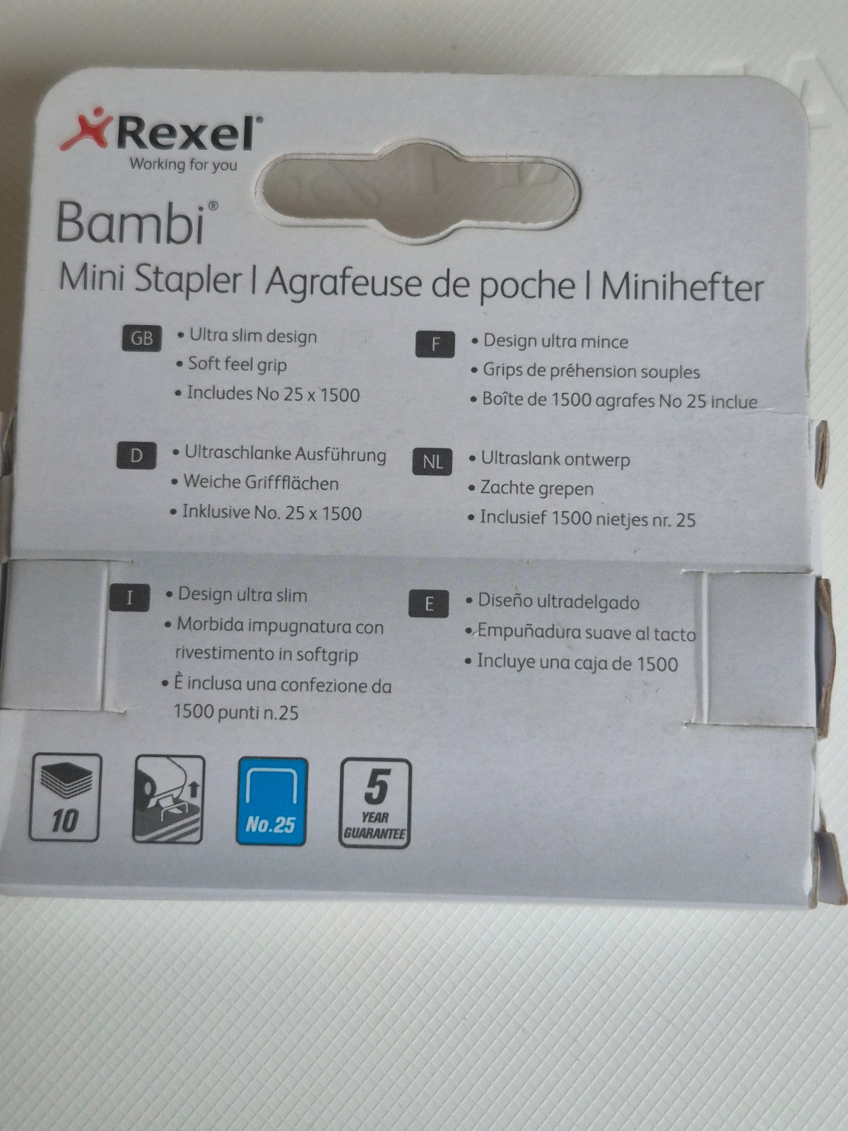 Mini agrafeuse Rexel Bambi + Agrafes – Rexel 3