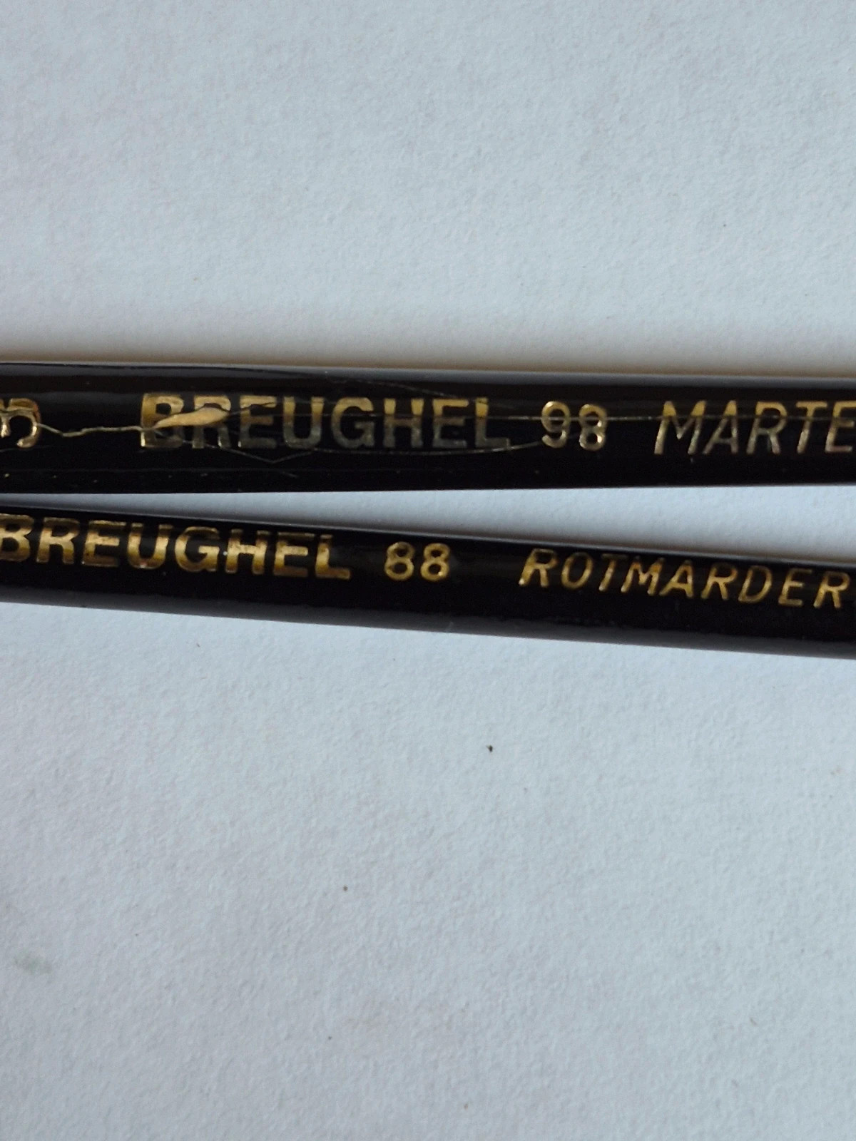 Lot 2 pinceaux breughel 98 martre kolinsky (taille 3 & 3/0) – breughel 5