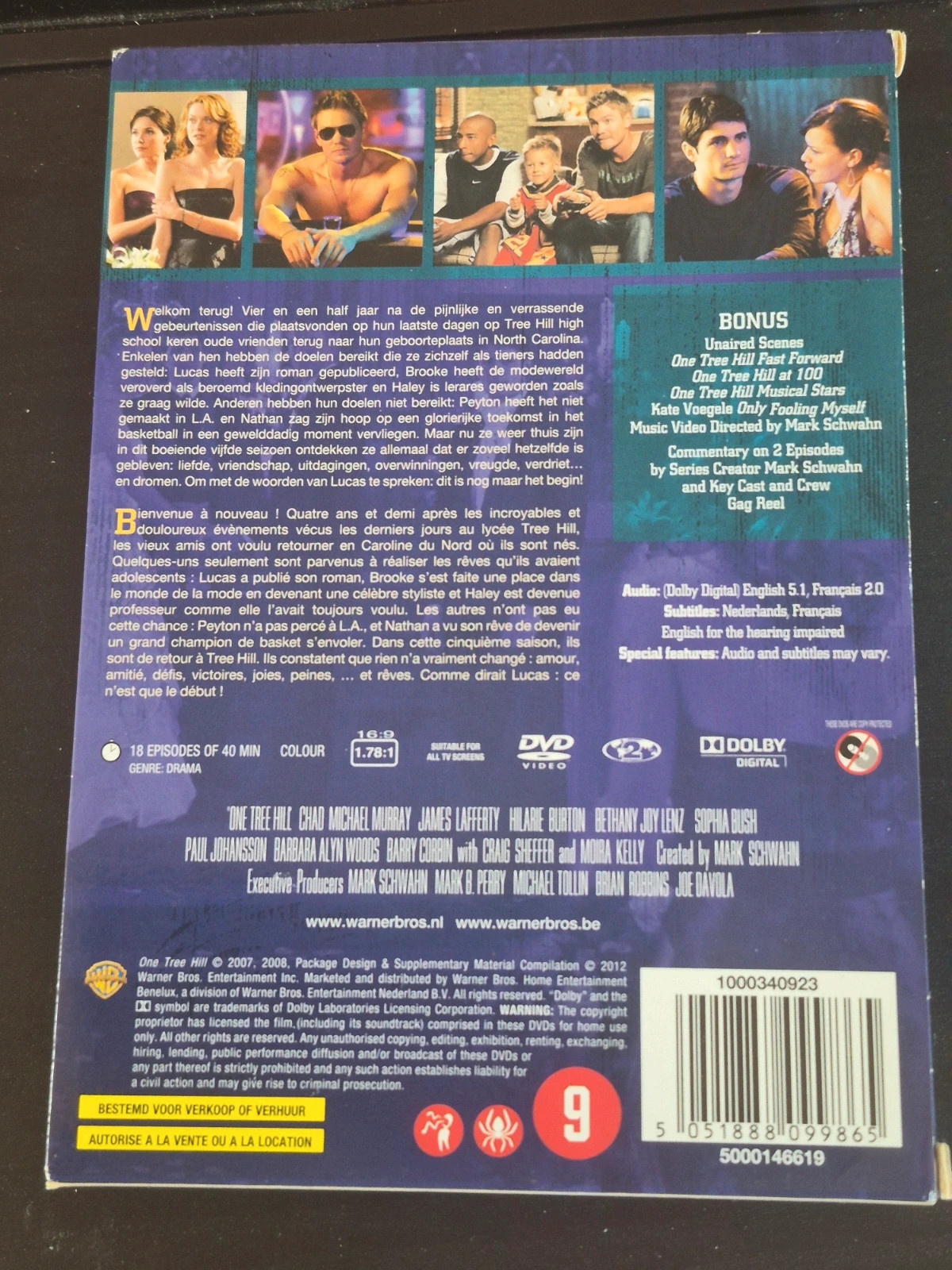 Coffret Dvd Les Frères Scott saison 5 2