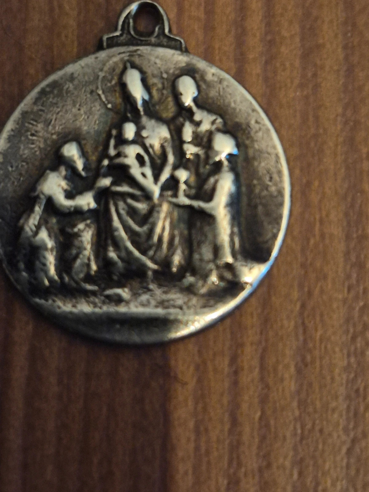Médaille ancienne Argent - Adoration des Rois Mages - Sancti Tres Reges Magi 5