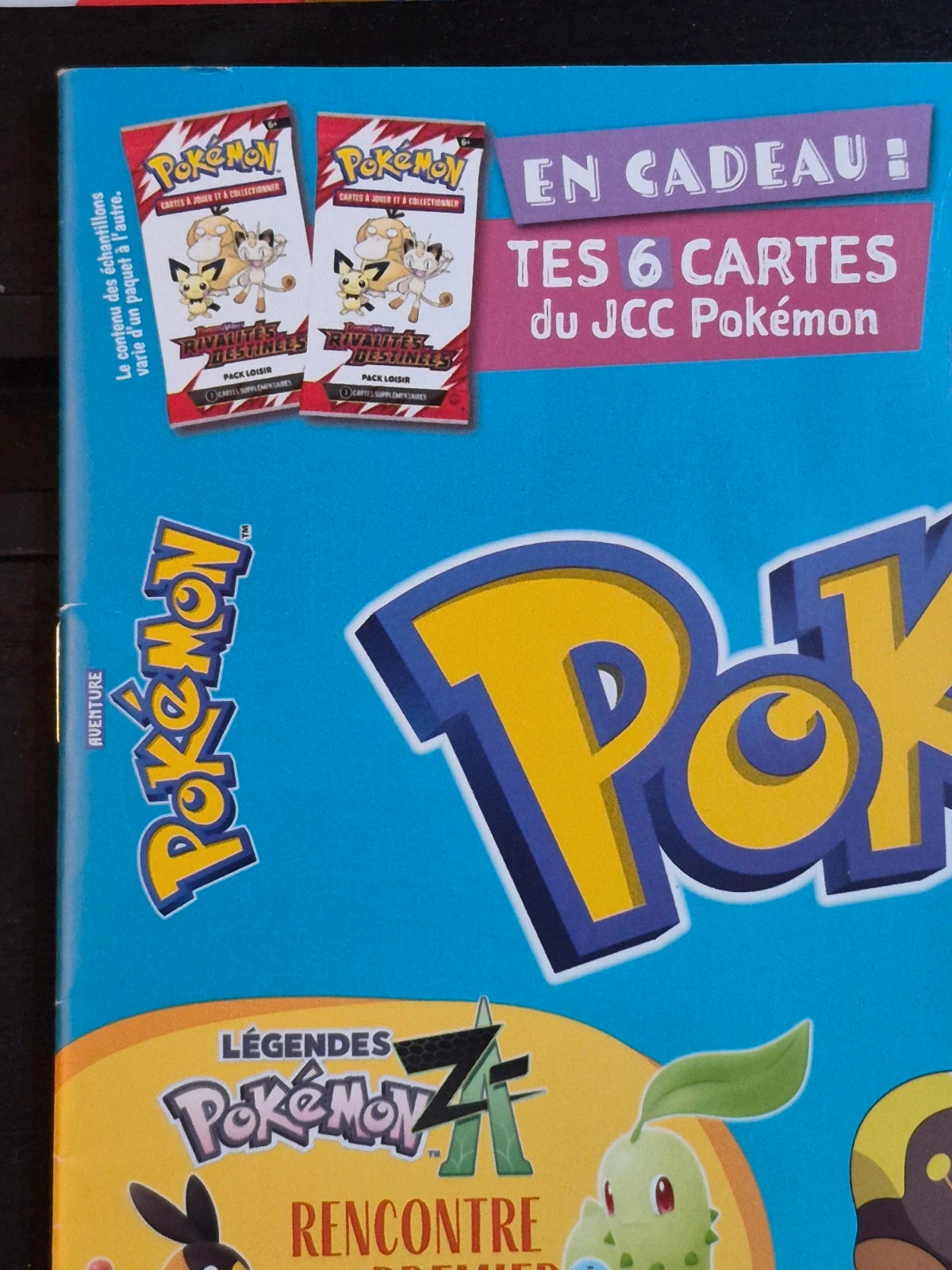 Magazine Pokémon Aventure N°3 (2025) + Poster sans cartes 2