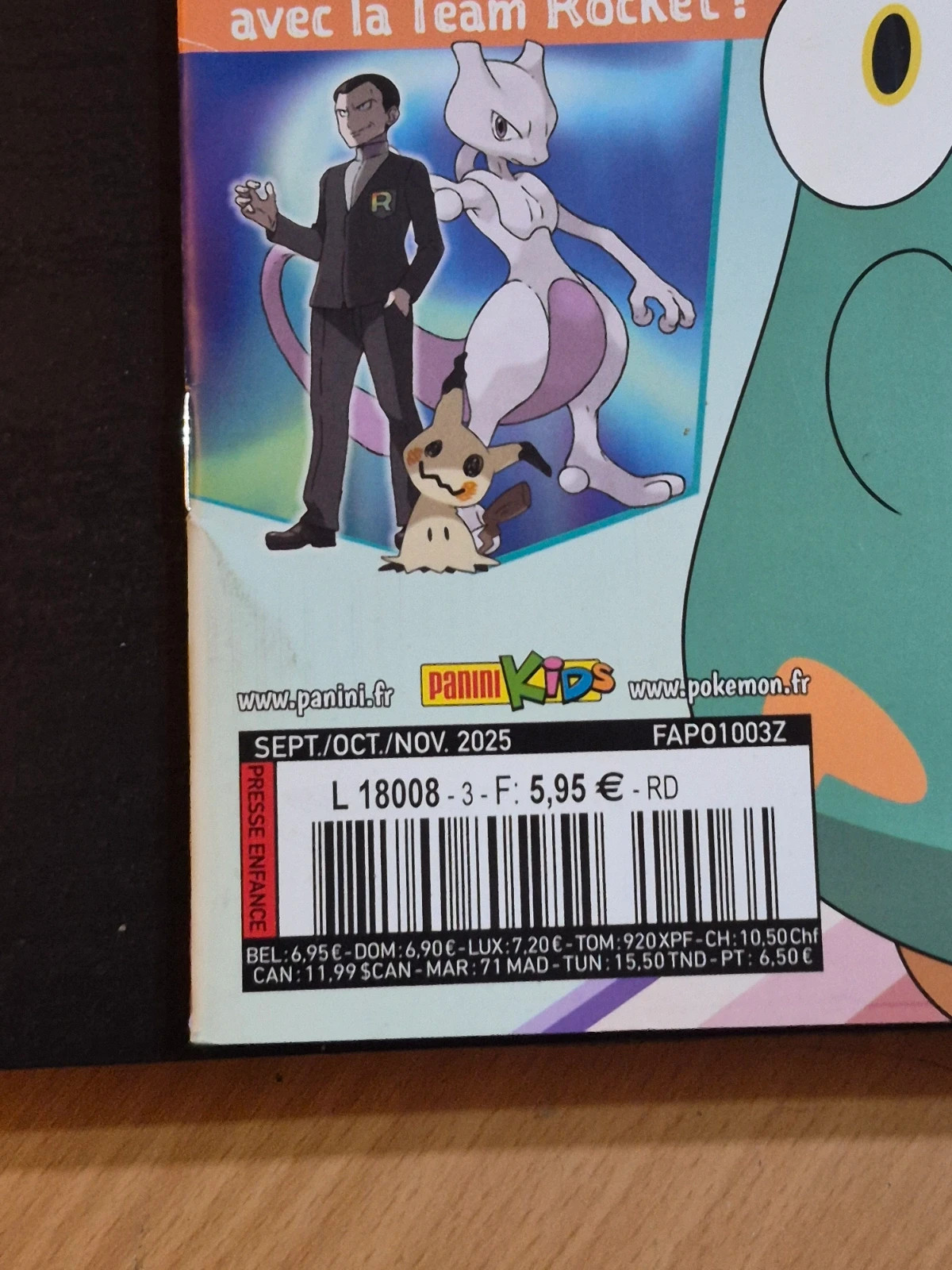Magazine Pokémon Aventure N°3 (2025) + Poster sans cartes 5