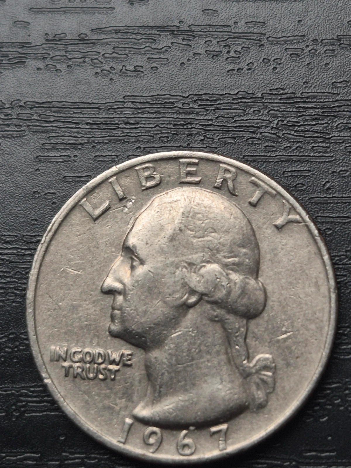 Pièce 25 Cents USA 1967 - Quarter Washington. 4