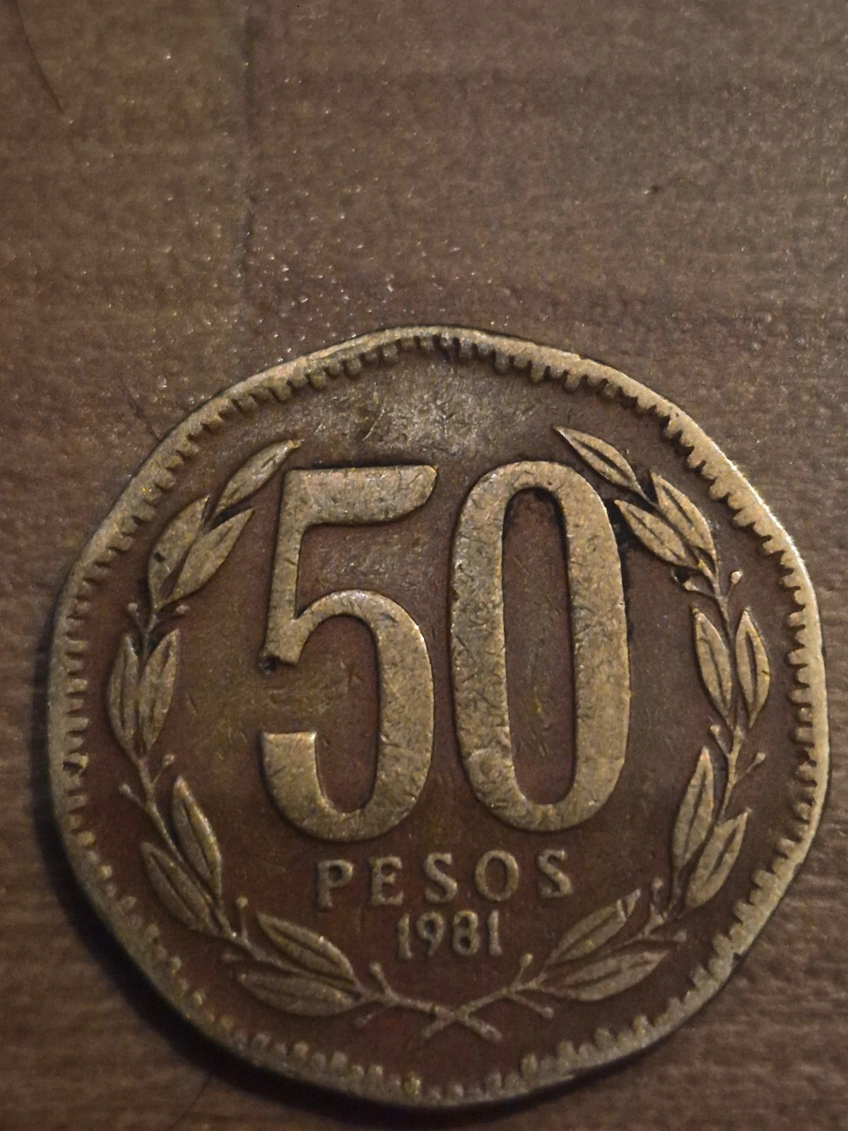 Pièce 50 Pesos Chili 1981 - Bernardo O'Higgins 4