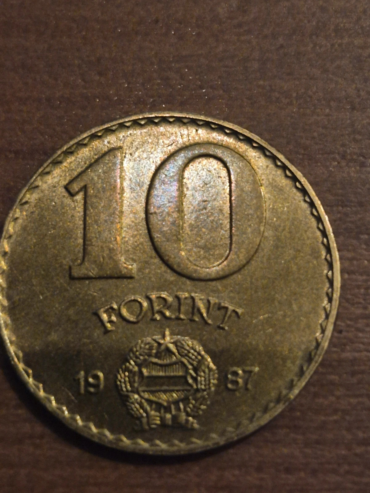 Pièce 10 Forint Hongrie 1987 - République Populaire 4