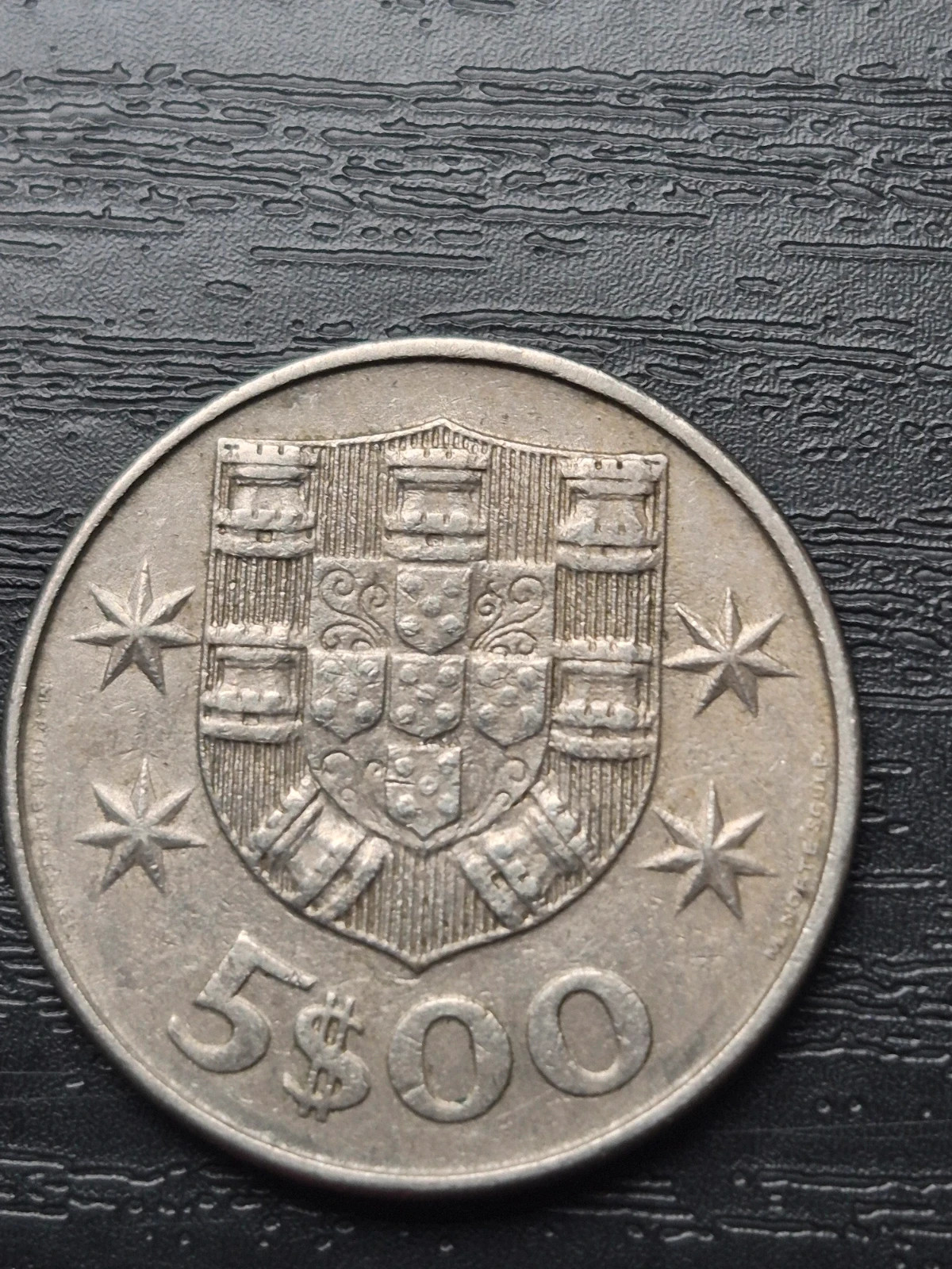 Pièce 5 Escudos Portugal 1977 4