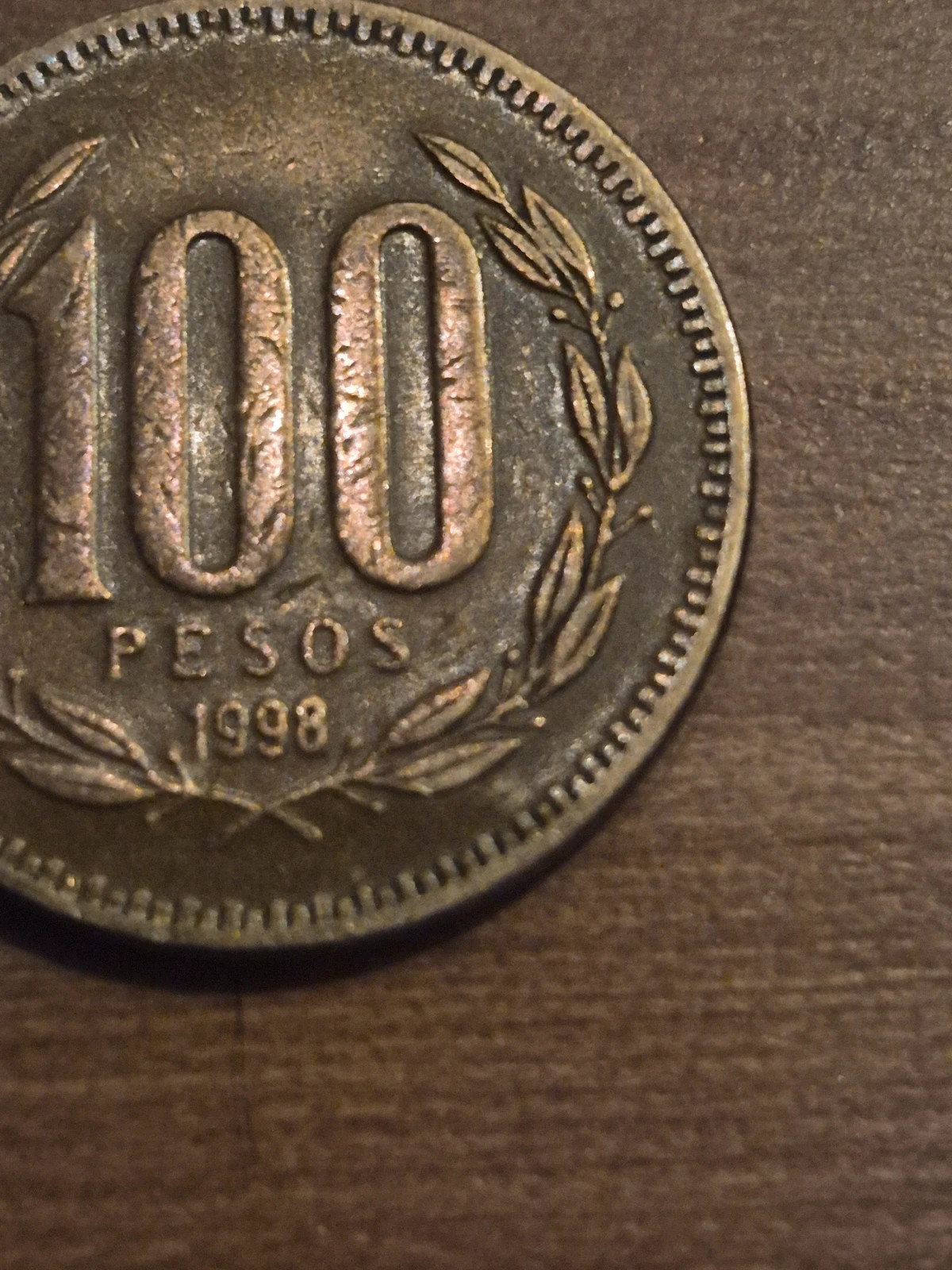 Pièce 100 Pesos Chili 1998 - Bronze-Aluminium 5