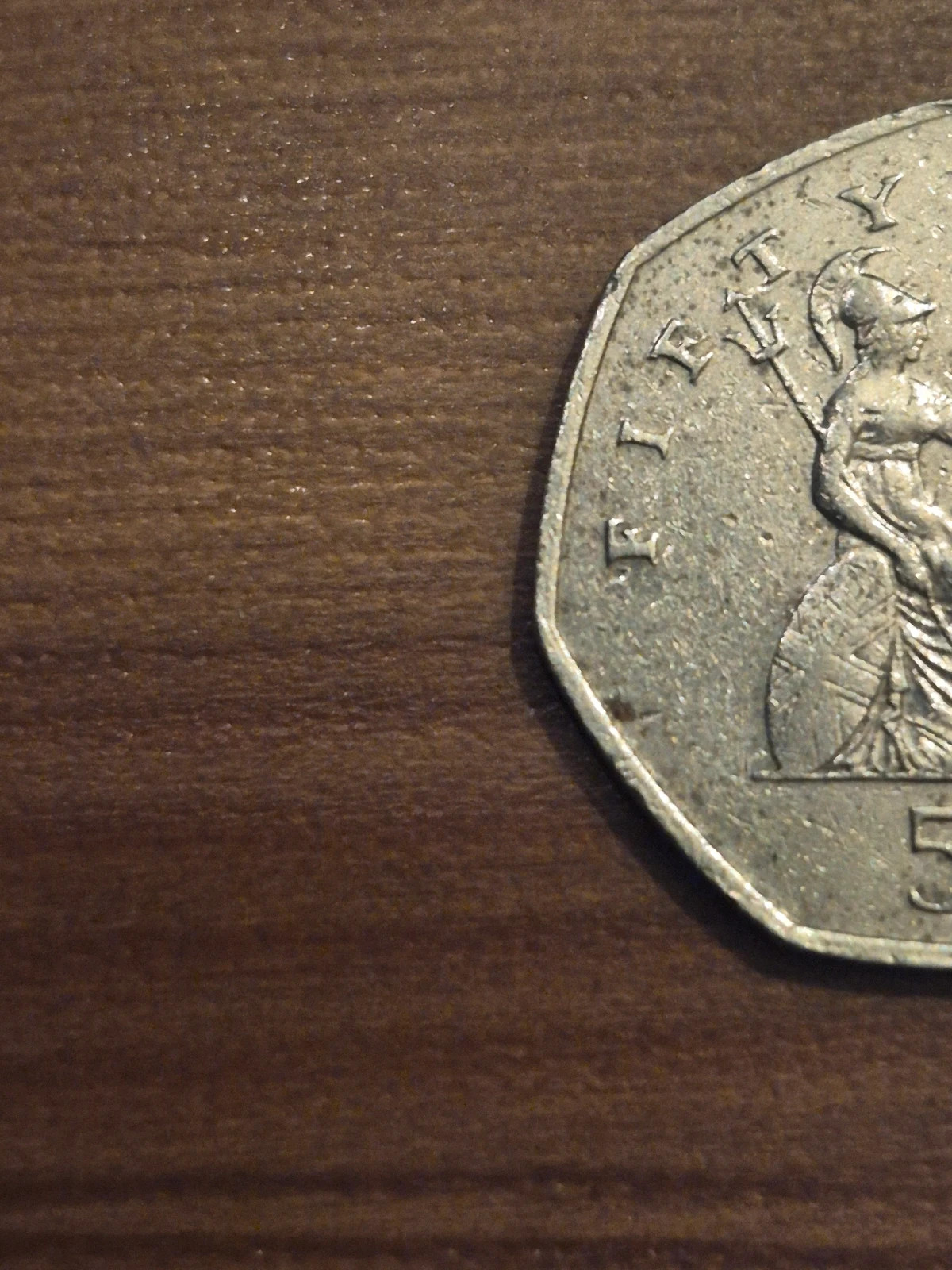 Pièce 50 Pence Britannia 1997 - Royaume-Uni 3