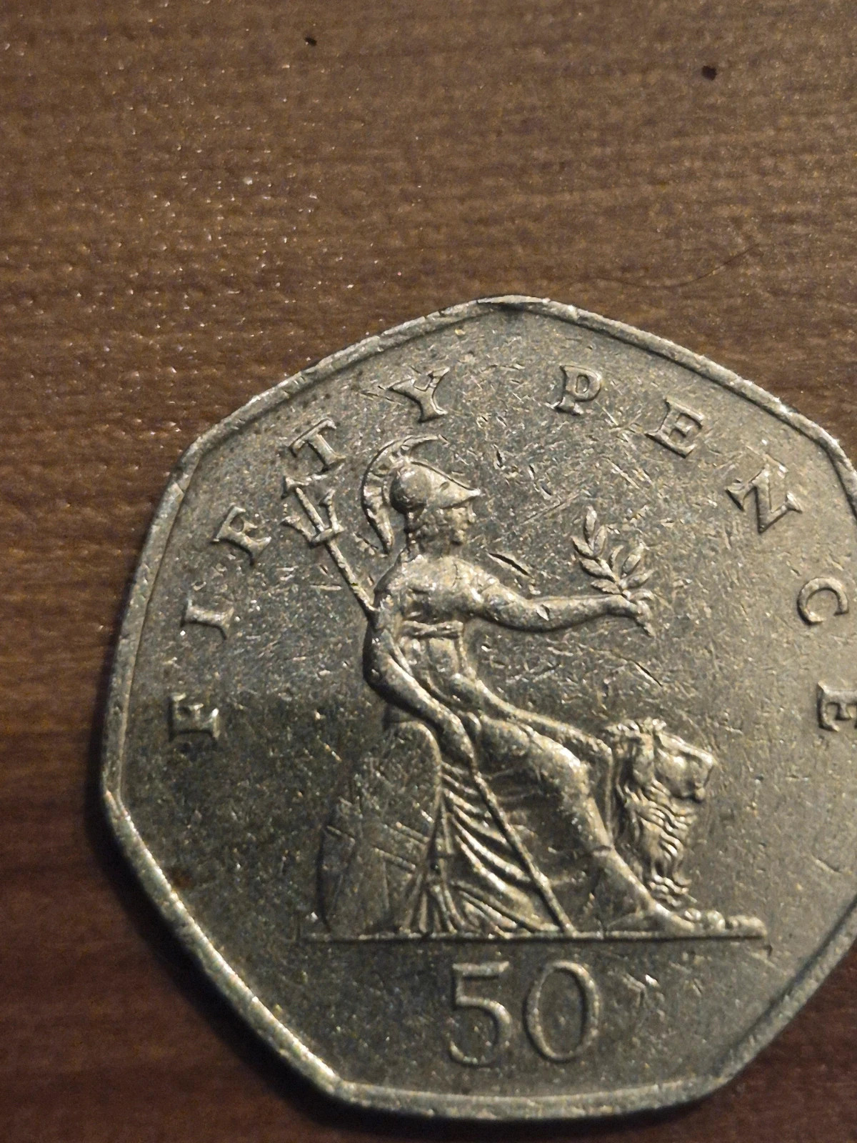 Pièce 50 Pence Britannia 1997 - Royaume-Uni 4