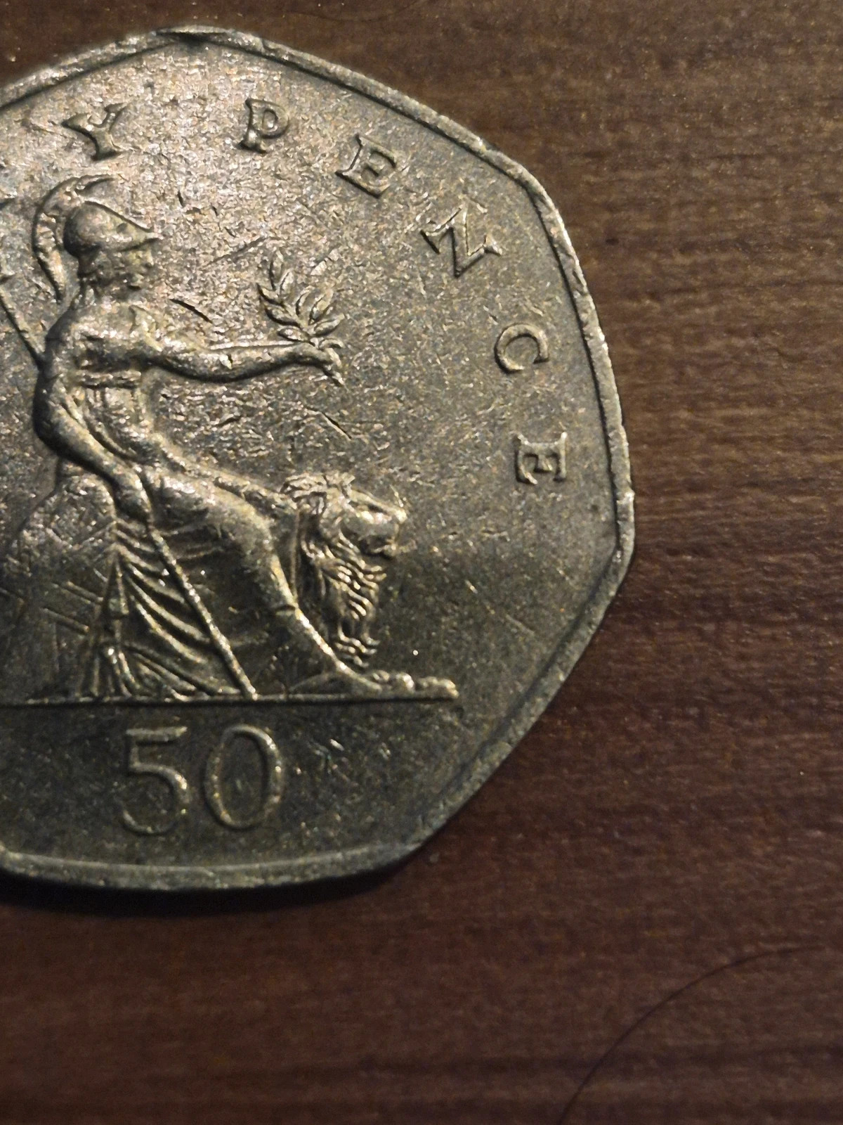 Pièce 50 Pence Britannia 1997 - Royaume-Uni 5